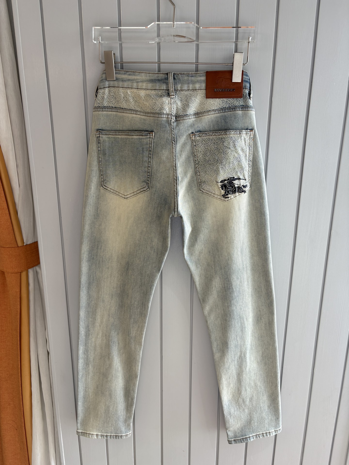 Burberry Men's Light Wash Embroidered Logo Jeans 4 i1749351573882 4777 0 2
