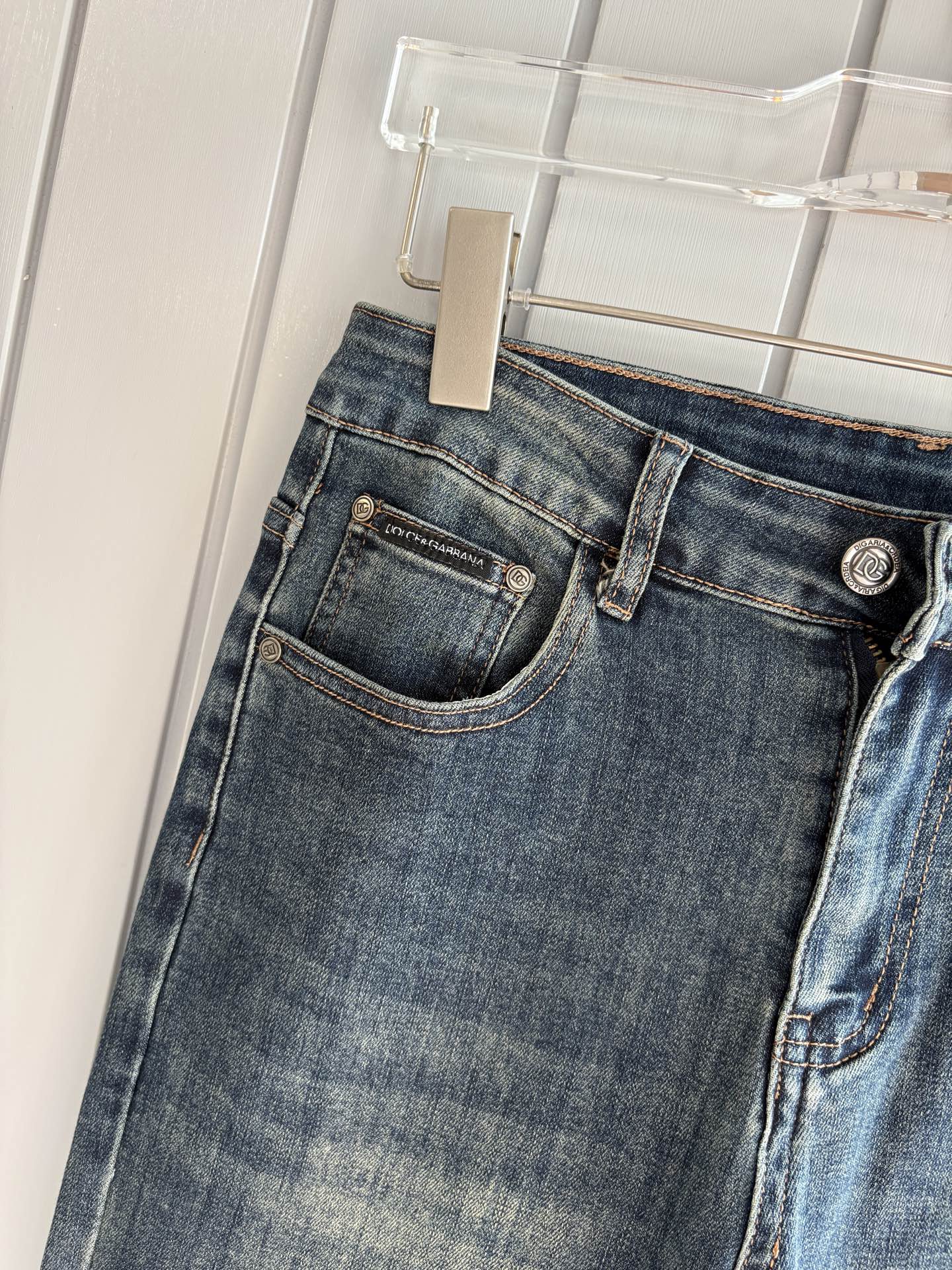 Dolce & Gabbana Distressed Denim Jeans with Embroidered Logo, Sizes 28-38 7 i1749352215694 8829 0 5