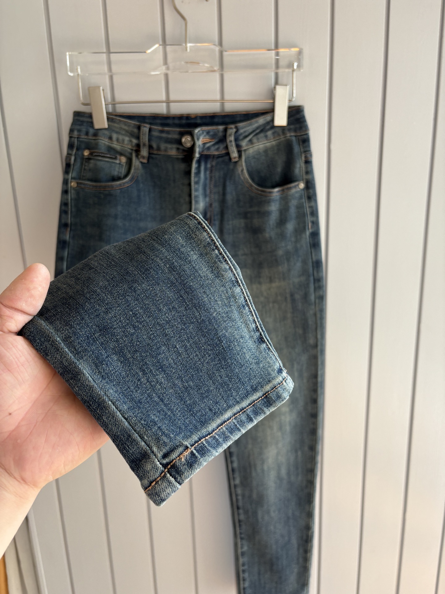 Dolce & Gabbana Distressed Denim Jeans with Embroidered Logo, Sizes 28-38 8 i1749352222113 4038 0 6