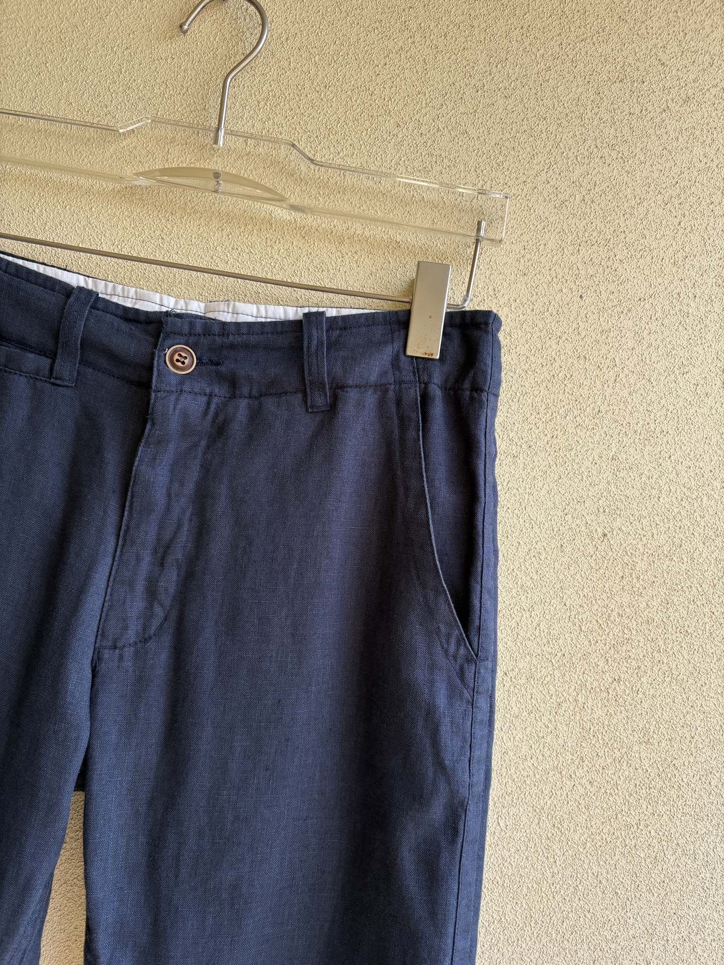 Z家2025春夏刺绣标识100 ％全麻时尚休闲裤 裤子无节制的创造动感兼具吸引力🧲,完美着装让时尚商务休