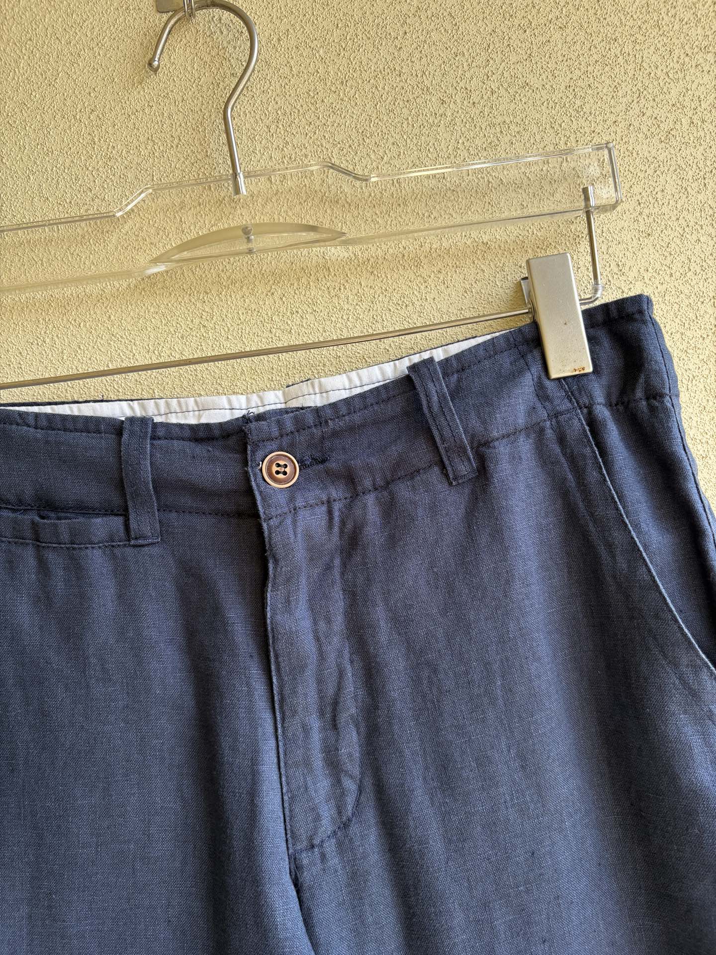 Z家2025春夏刺绣标识100 ％全麻时尚休闲裤 裤子无节制的创造动感兼具吸引力🧲,完美着装让时尚商务休