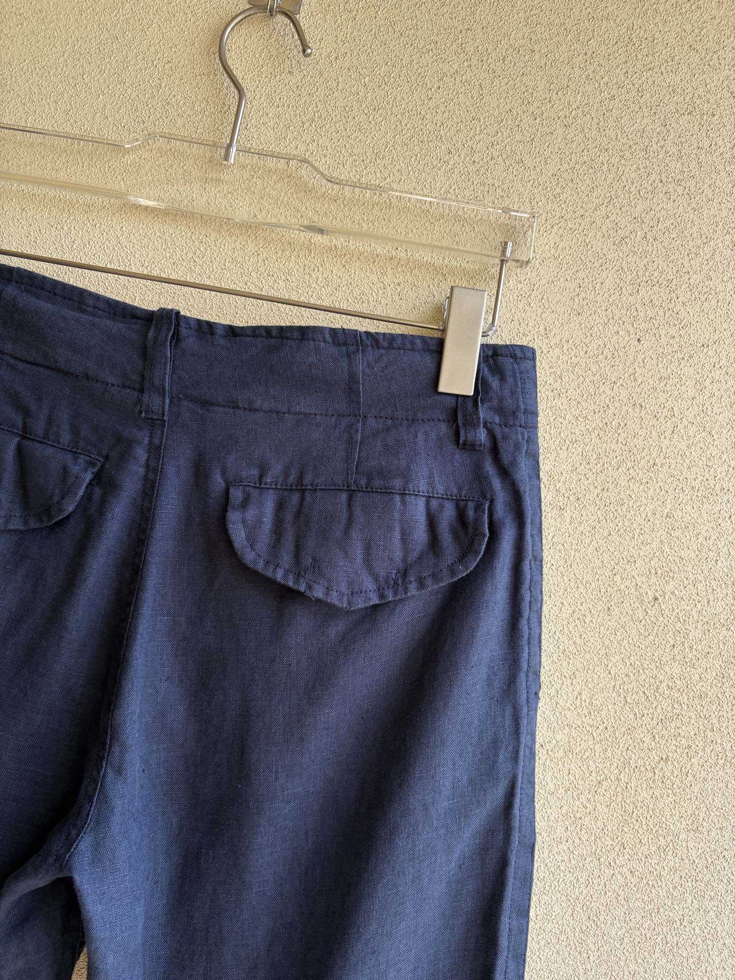 Z家2025春夏刺绣标识100 ％全麻时尚休闲裤 裤子无节制的创造动感兼具吸引力🧲,完美着装让时尚商务休