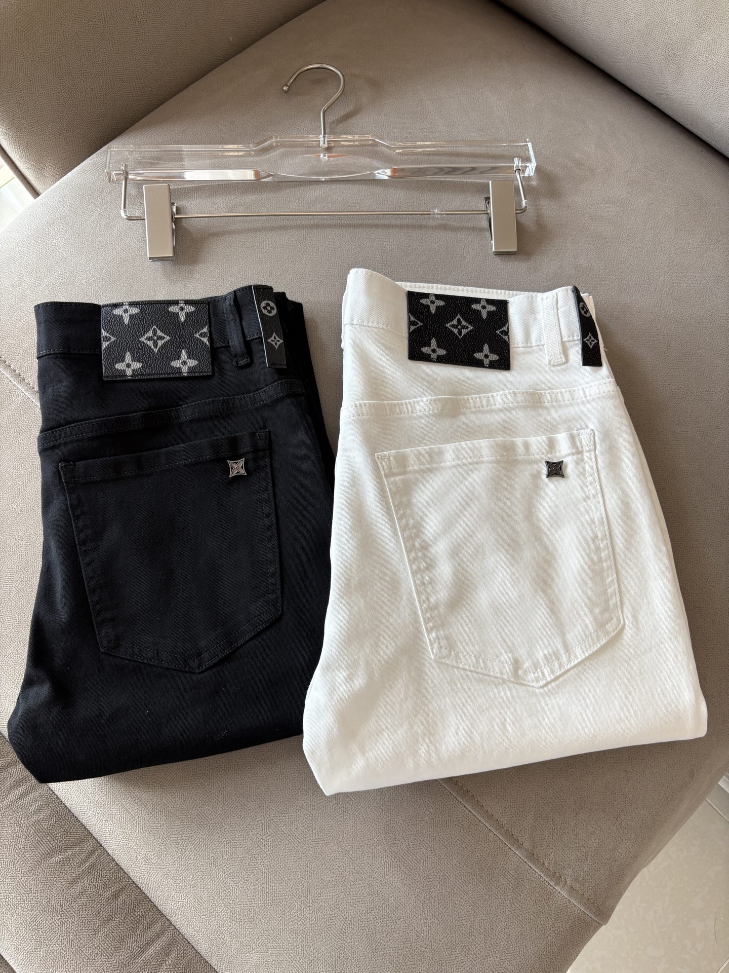 Louis Vuitton Straight Leg Jeans - Customized Denim, Luxury Embroidery