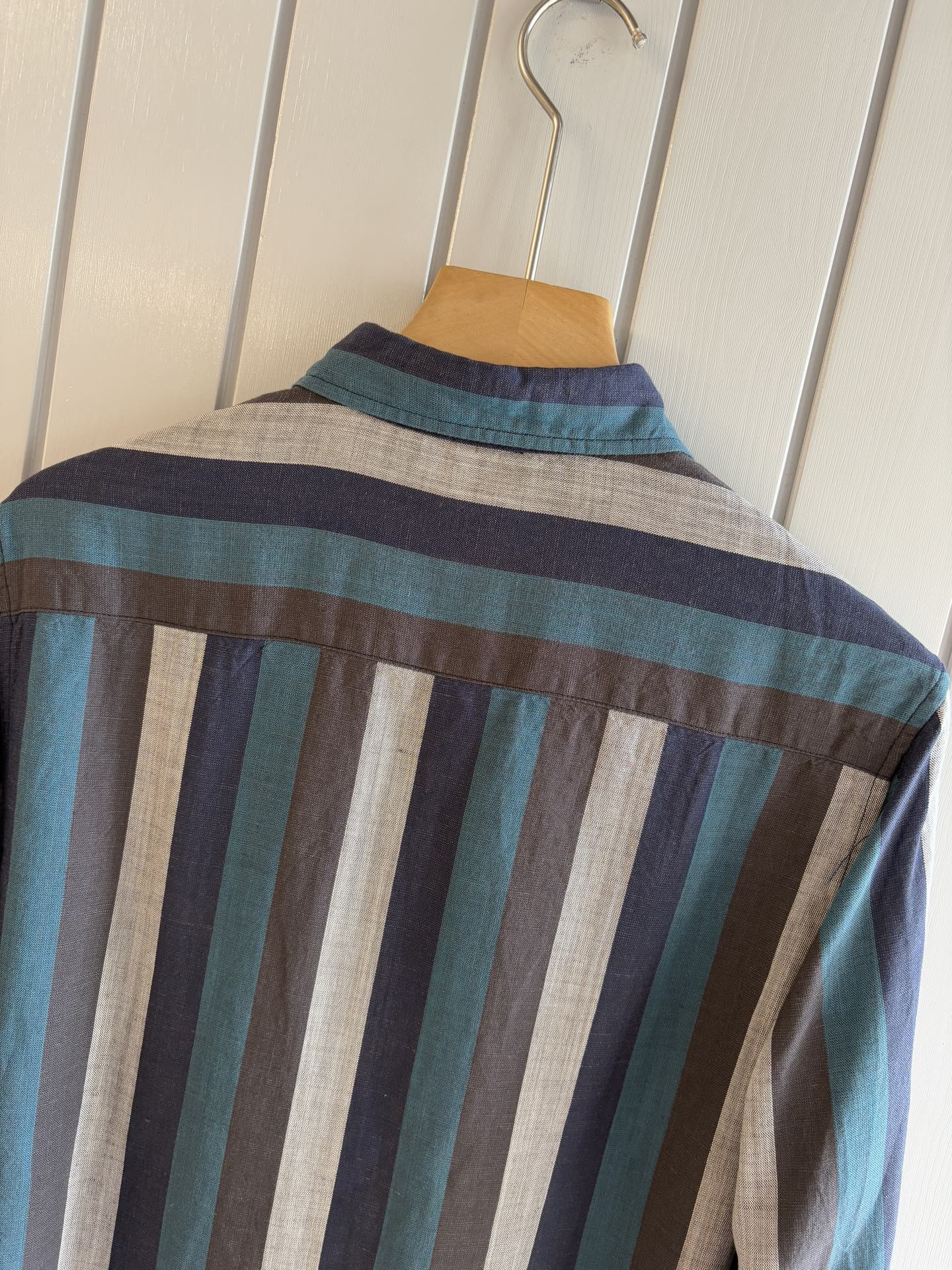 lP🆕 年秋季新款30%亚麻70%色织莱赛尔天丝亚麻休闲长袖衬衣，面料舒适透气&时尚百搭颜色：粉、灰、黄