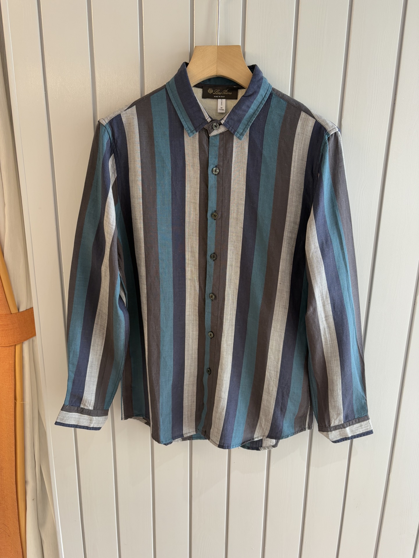 lP🆕 年秋季新款30%亚麻70%色织莱赛尔天丝亚麻休闲长袖衬衣，面料舒适透气&时尚百搭颜色：粉、灰、黄