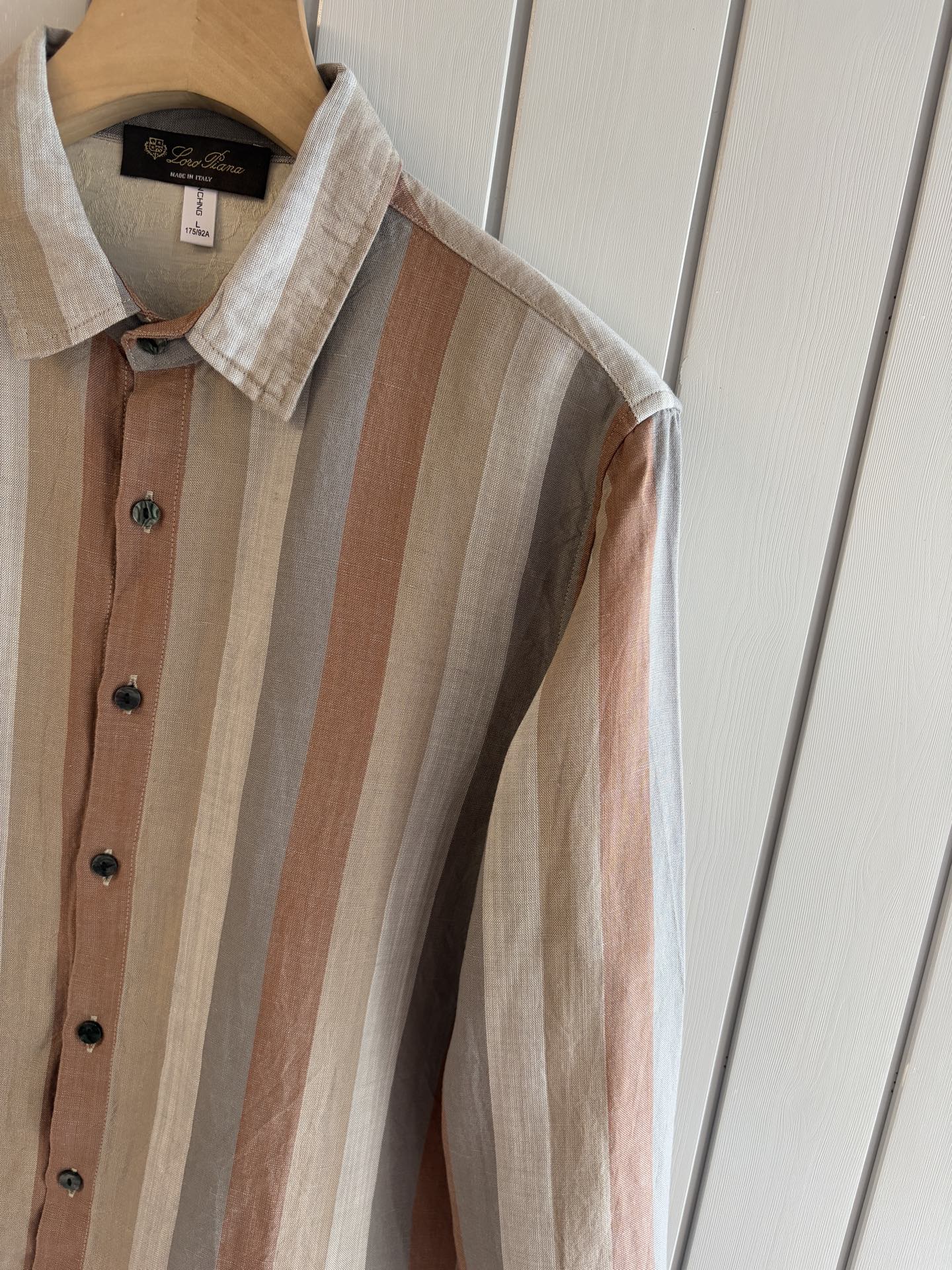 lP🆕 年秋季新款30%亚麻70%色织莱赛尔天丝亚麻休闲长袖衬衣，面料舒适透气&时尚百搭颜色：粉、灰、黄