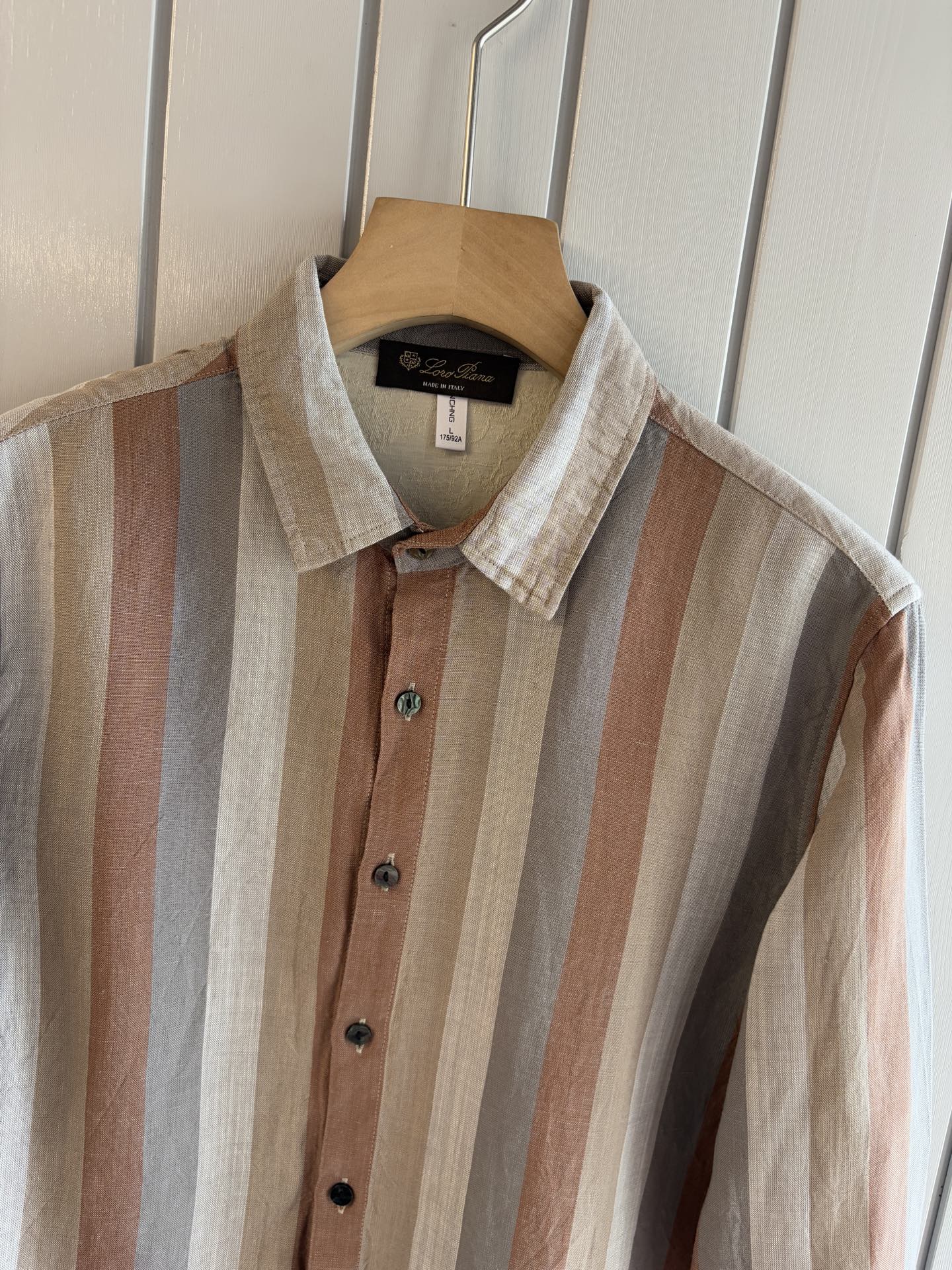 lP🆕 年秋季新款30%亚麻70%色织莱赛尔天丝亚麻休闲长袖衬衣，面料舒适透气&时尚百搭颜色：粉、灰、黄