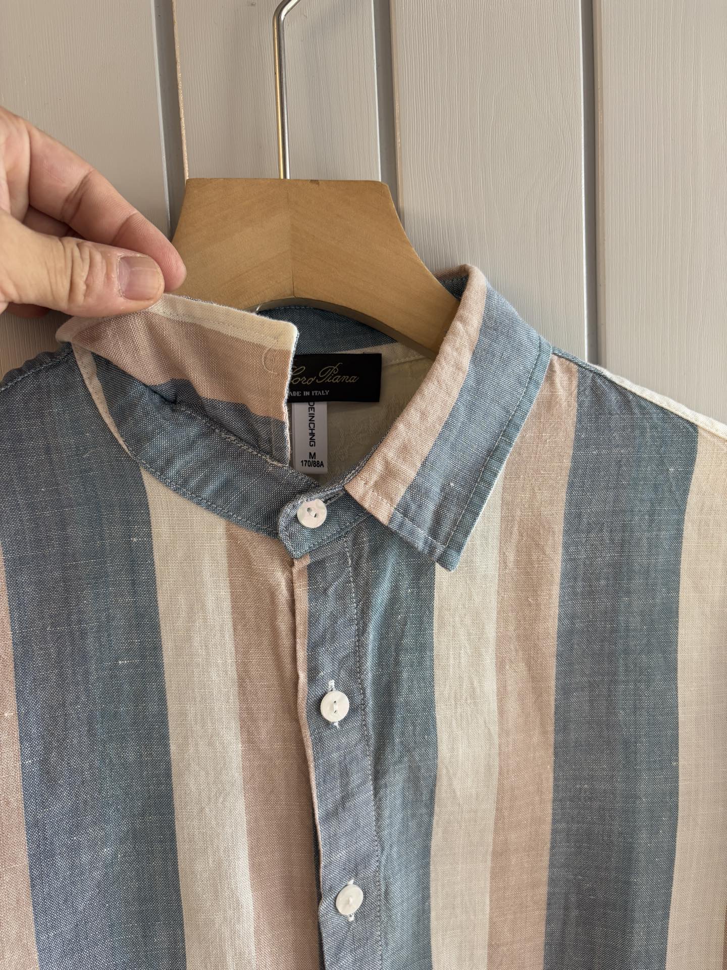 lP🆕 年秋季新款30%亚麻70%色织莱赛尔天丝亚麻休闲长袖衬衣，面料舒适透气&时尚百搭颜色：粉、灰、黄