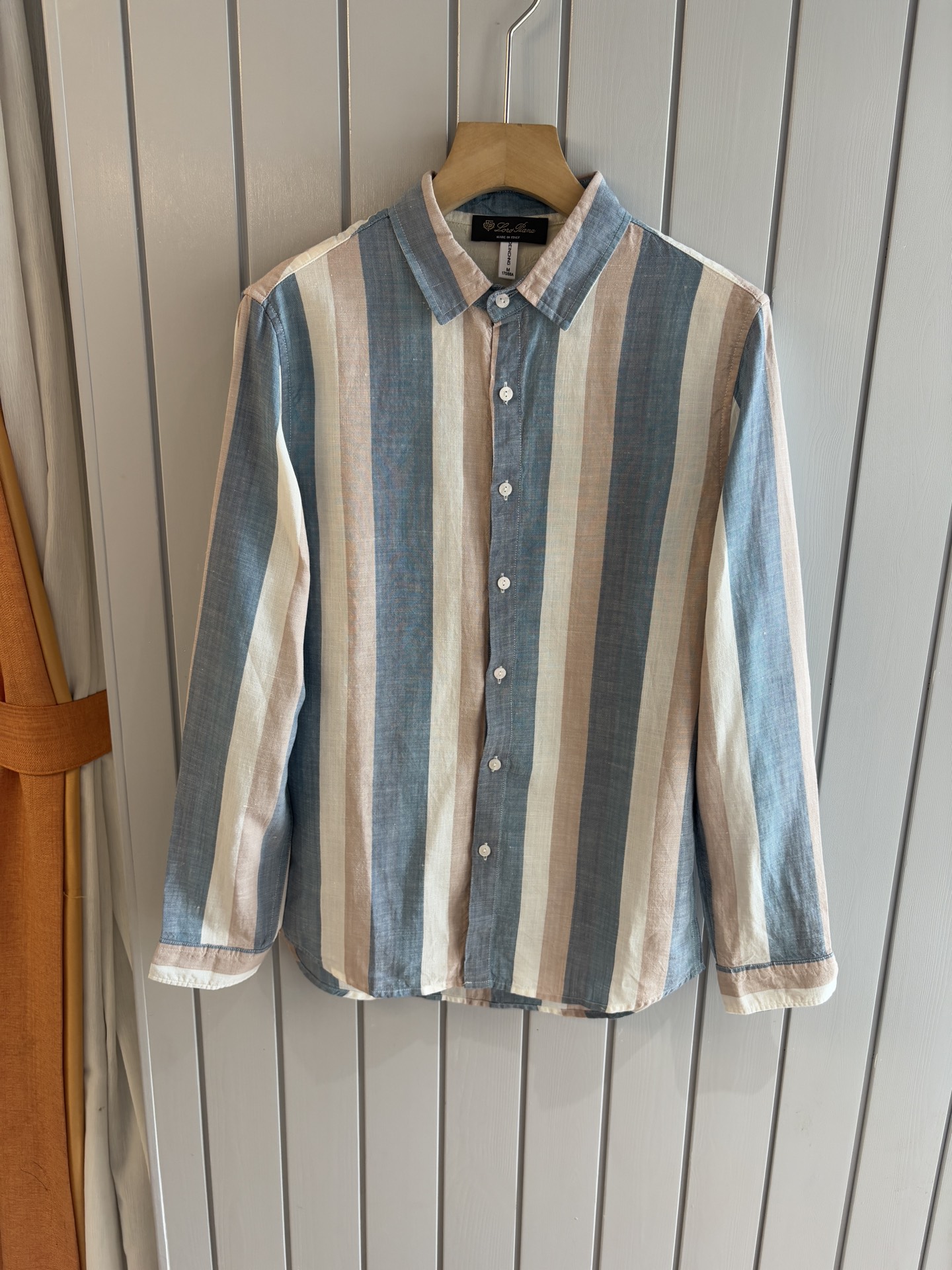 NO:463619,LP New 30 linen 70 color woven lacele linen casual long-sleeved shirt, comfortable and breathable fabric & fashionable and versatile color Pink, gray, yellow, blue Size M-3XL, loro piano, alexander wang19860909LP 年秋季新款30亚麻70色织莱赛尔天丝亚麻休闲长袖衬衣,面料舒适透气&时尚百搭 颜色粉、灰、黄、蓝色 尺码M-3XL,,loro piana,alexander wang,Men's clothing