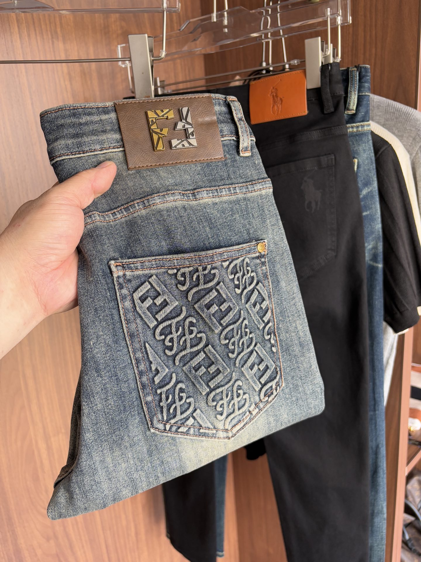 Luxurious Custom-Made Jeans with Top-Level Embroidery and Hardware Accelerator