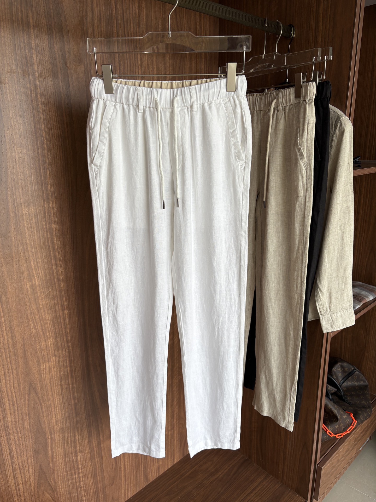 Pantalon Décontracté en Lin Pur pour Homme - Respirant et Confortable