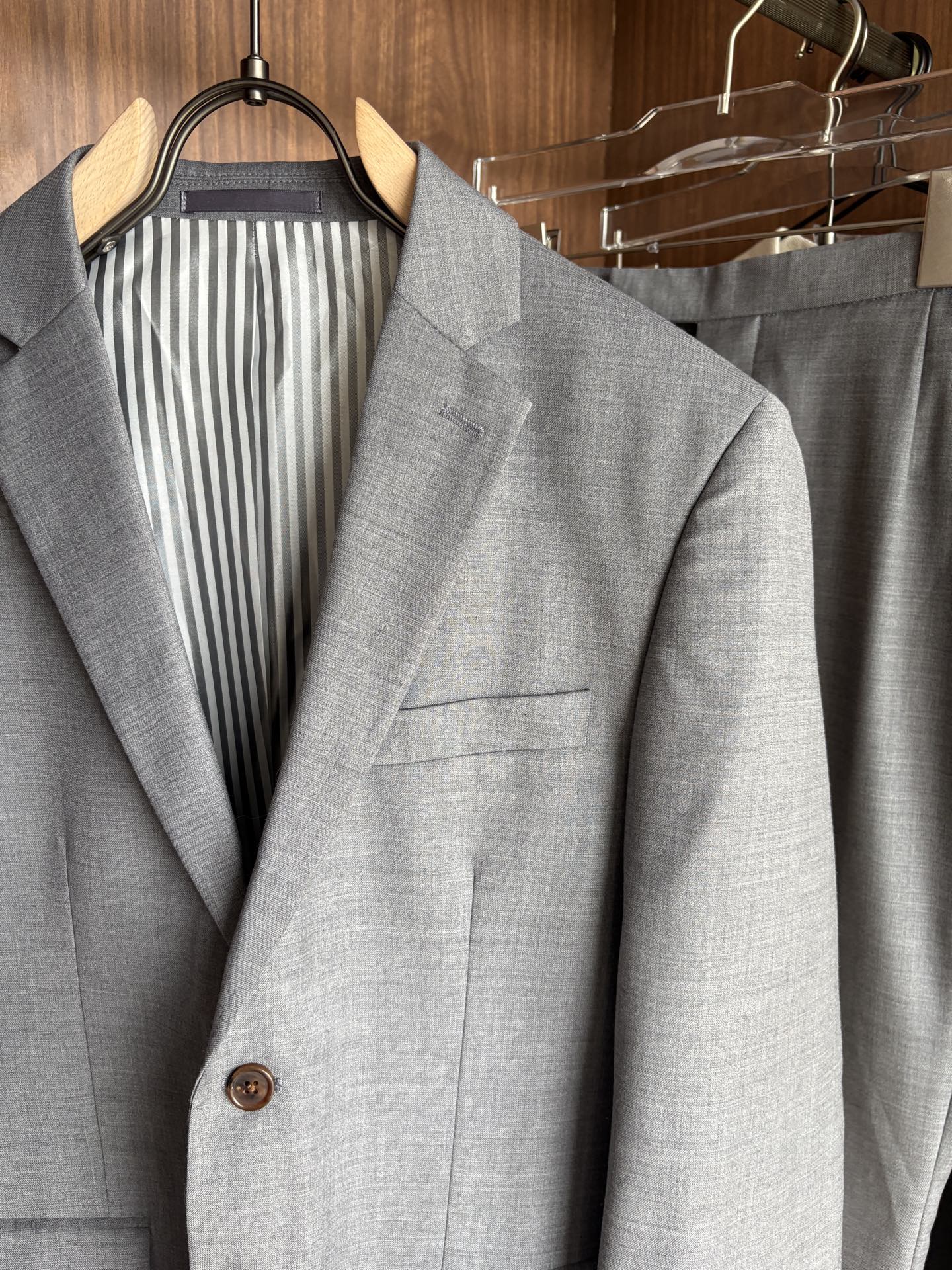 Classic Double-Buttoned Wool Suit: Timeless Style for Business and Leisure - 图片 4