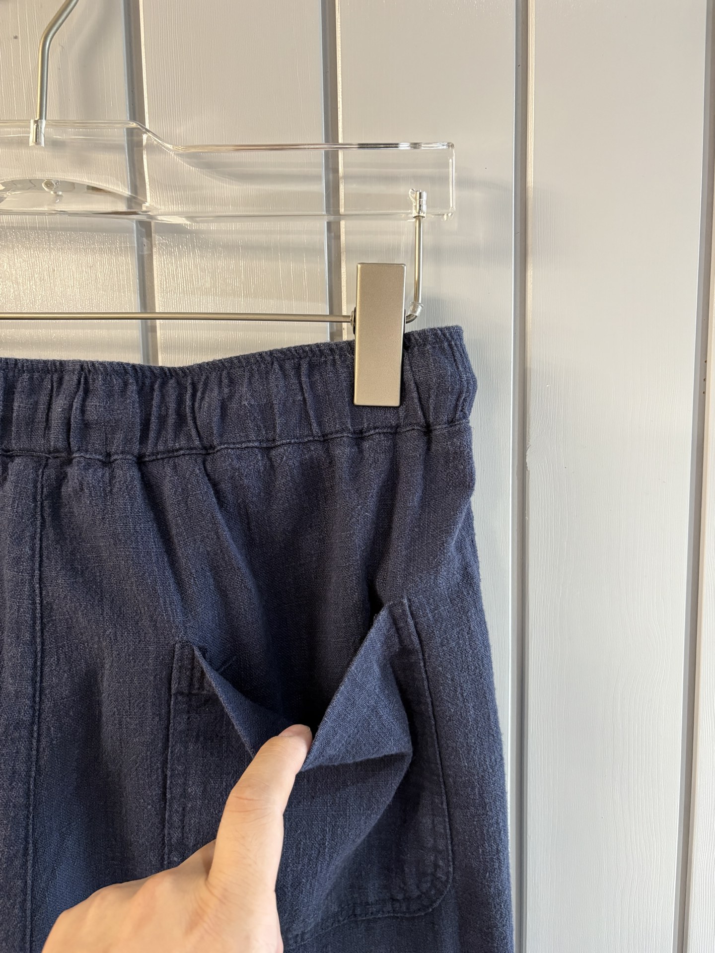 L2025年秋季新款70%苎麻30%棉简约百搭薄款透气直筒休闲长裤👖，面料柔软舒适透气&休闲百搭
尺码：