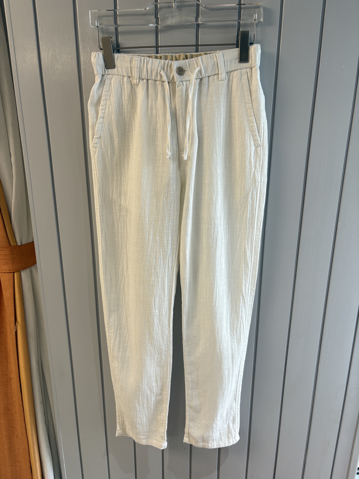 L2025年秋季新款70%苎麻30%棉简约百搭薄款透气直筒休闲长裤👖，面料柔软舒适透气&休闲百搭
尺码：