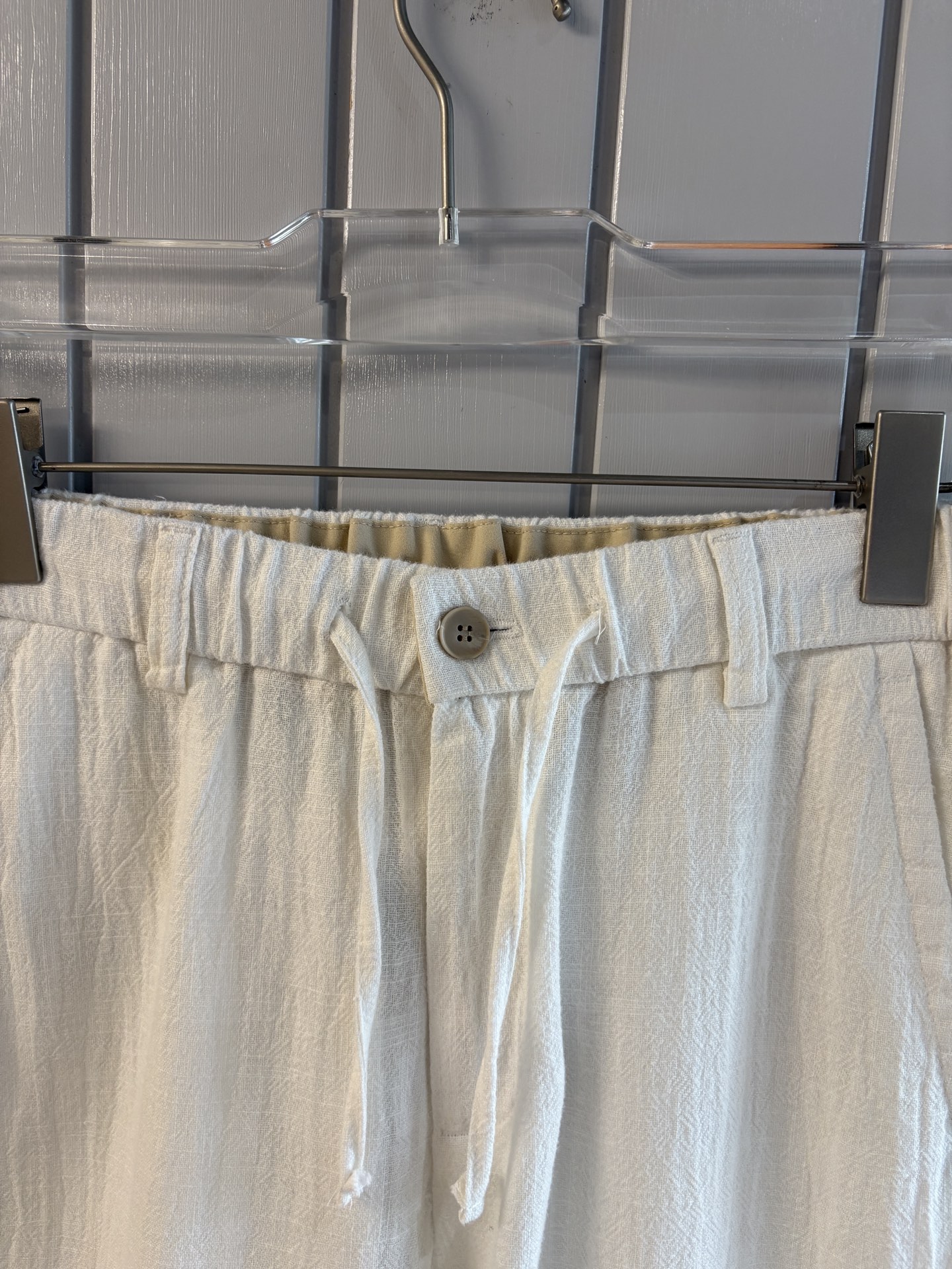 L2025年秋季新款70%苎麻30%棉简约百搭薄款透气直筒休闲长裤👖，面料柔软舒适透气&休闲百搭
尺码：