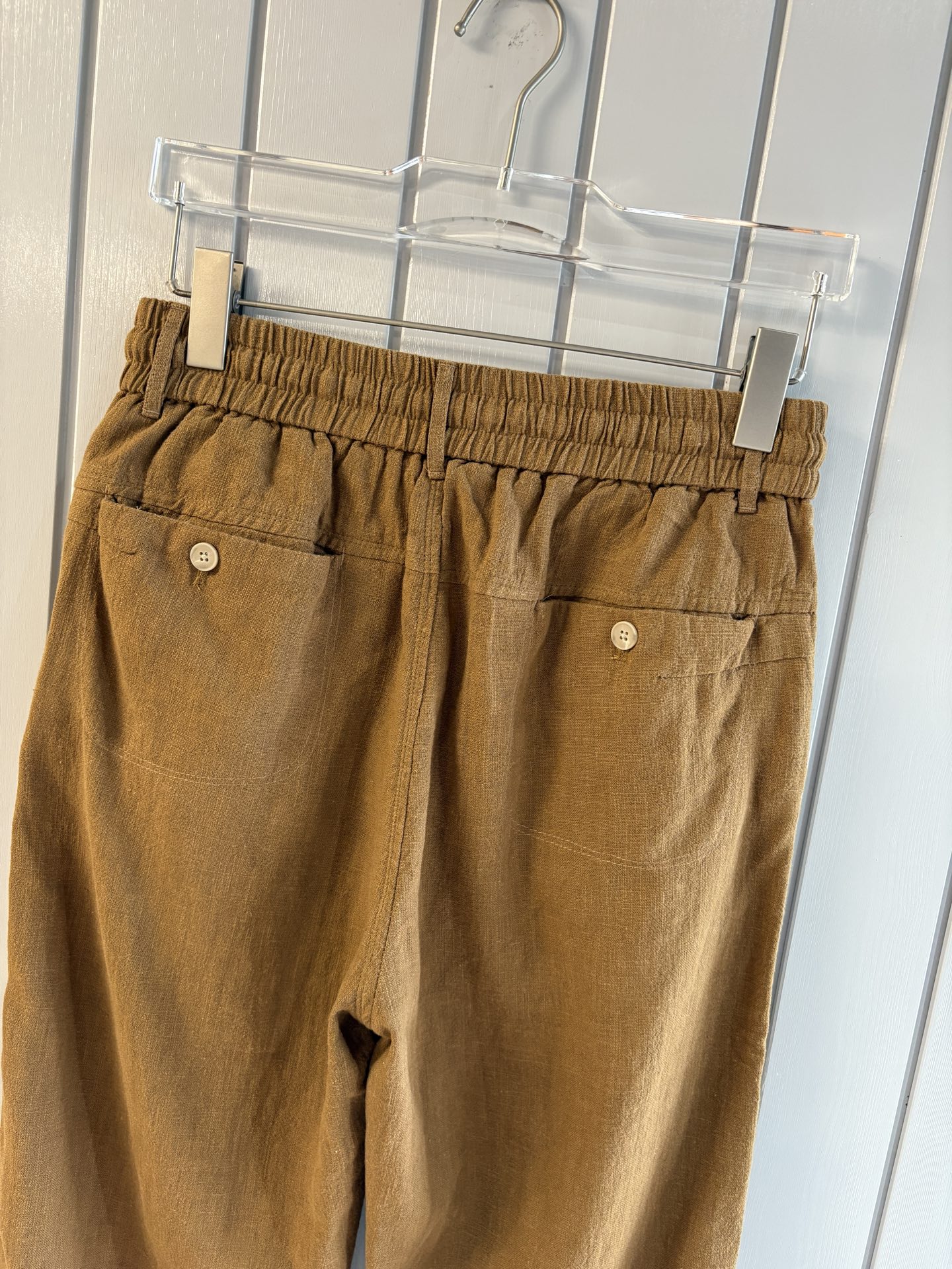 L2025年秋季新款70%苎麻30%棉简约百搭薄款透气直筒休闲长裤👖，面料柔软舒适透气&休闲百搭
尺码：