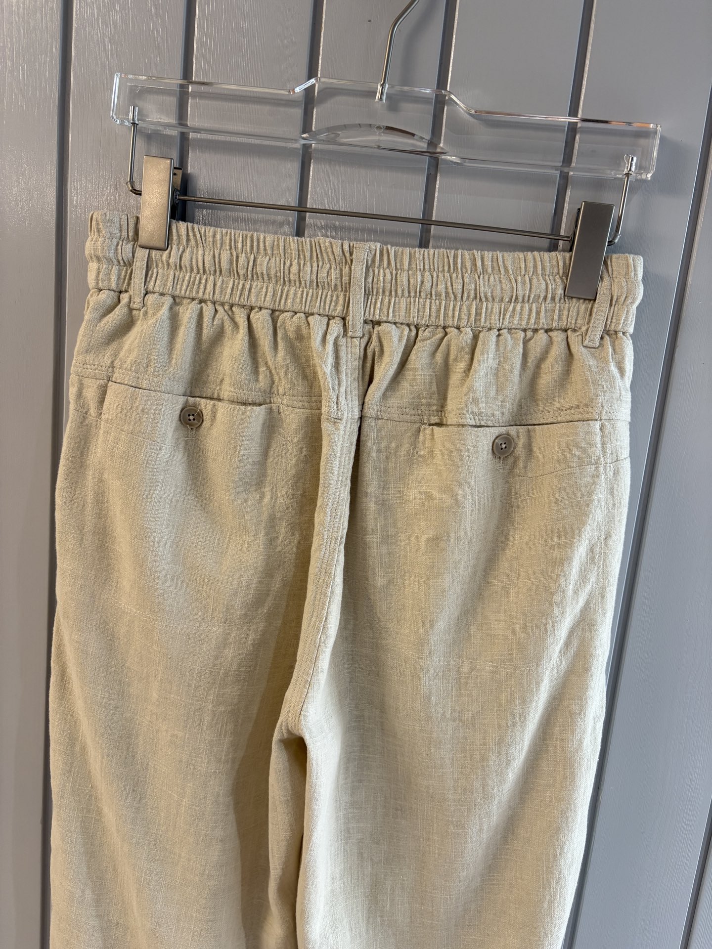 L2025年秋季新款70%苎麻30%棉简约百搭薄款透气直筒休闲长裤👖，面料柔软舒适透气&休闲百搭
尺码：