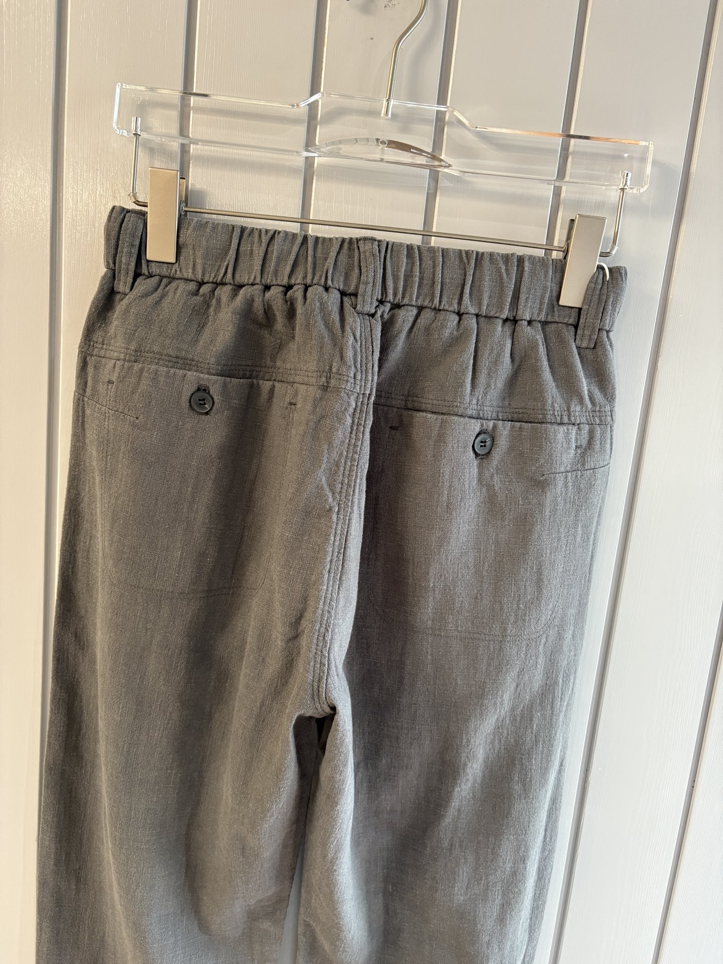 L2025年秋季新款70%苎麻30%棉简约百搭薄款透气直筒休闲长裤👖，面料柔软舒适透气&休闲百搭
尺码：