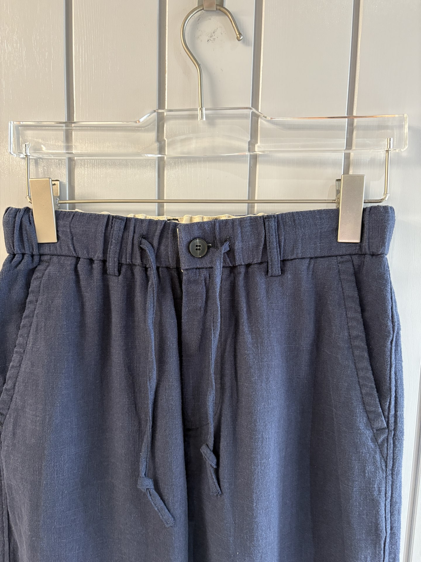 L2025年秋季新款70%苎麻30%棉简约百搭薄款透气直筒休闲长裤👖，面料柔软舒适透气&休闲百搭
尺码：