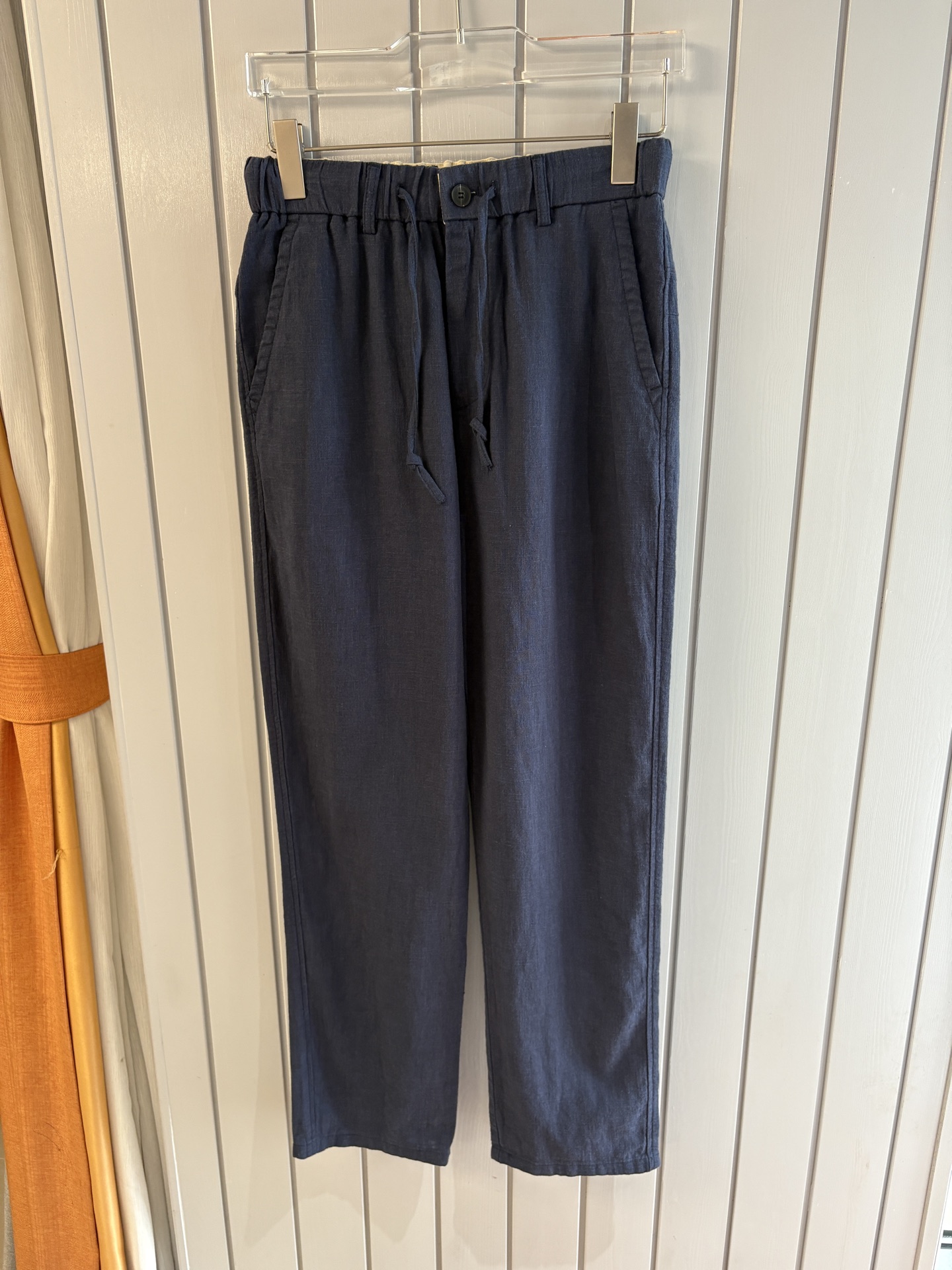 L2025年秋季新款70%苎麻30%棉简约百搭薄款透气直筒休闲长裤👖，面料柔软舒适透气&休闲百搭
尺码：