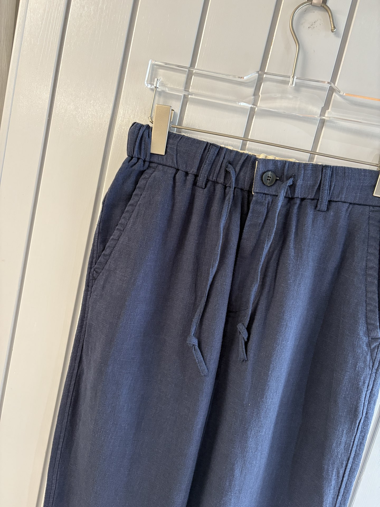 L2025年秋季新款70%苎麻30%棉简约百搭薄款透气直筒休闲长裤👖，面料柔软舒适透气&休闲百搭
尺码：