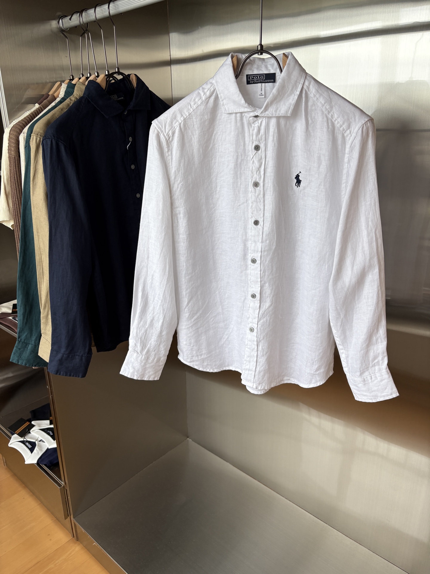 NO:512645,Lav Lauren's new pure linen simple and versatile casual shirt for summer 2025, comfortable and breathable fabric and fashionable versatile color white, original hemp color, khaki, green, blue Size M-3XL,,alexander wang19860909拉夫劳伦2025年夏季新款纯亚麻简约百搭休闲衬衣,面料舒适透气&时尚百搭 颜色白色、原麻色、卡其、绿色、兰色 尺码M-3XL,,alexander wang,Men's clothing