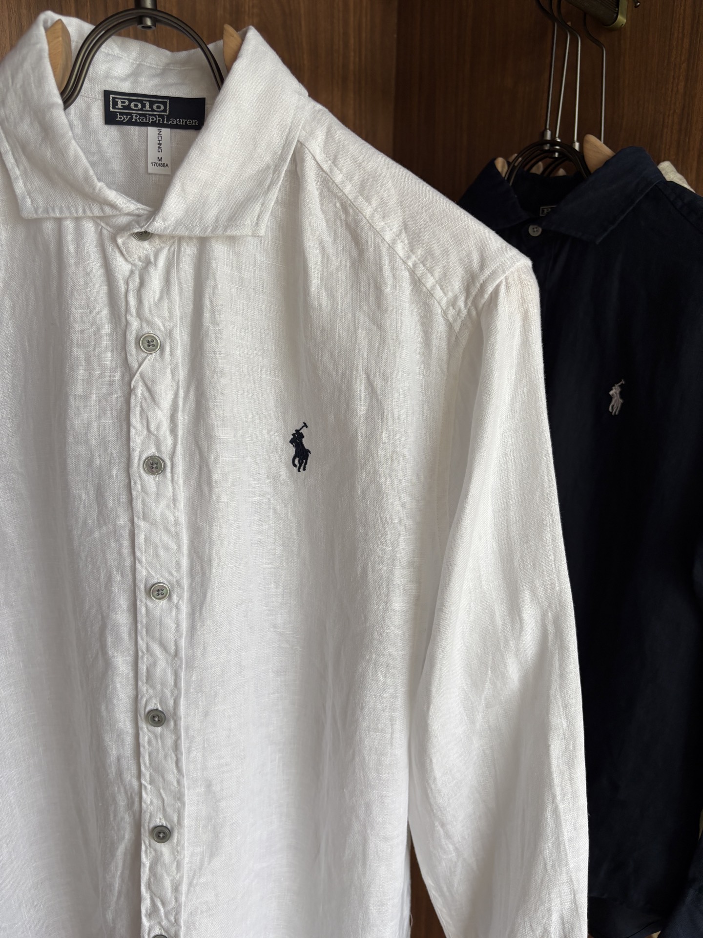 拉夫劳伦2025年夏季新款100%纯亚麻简约百搭休闲衬衣，面料舒适透气&时尚百搭颜色：白色、原麻色、卡其