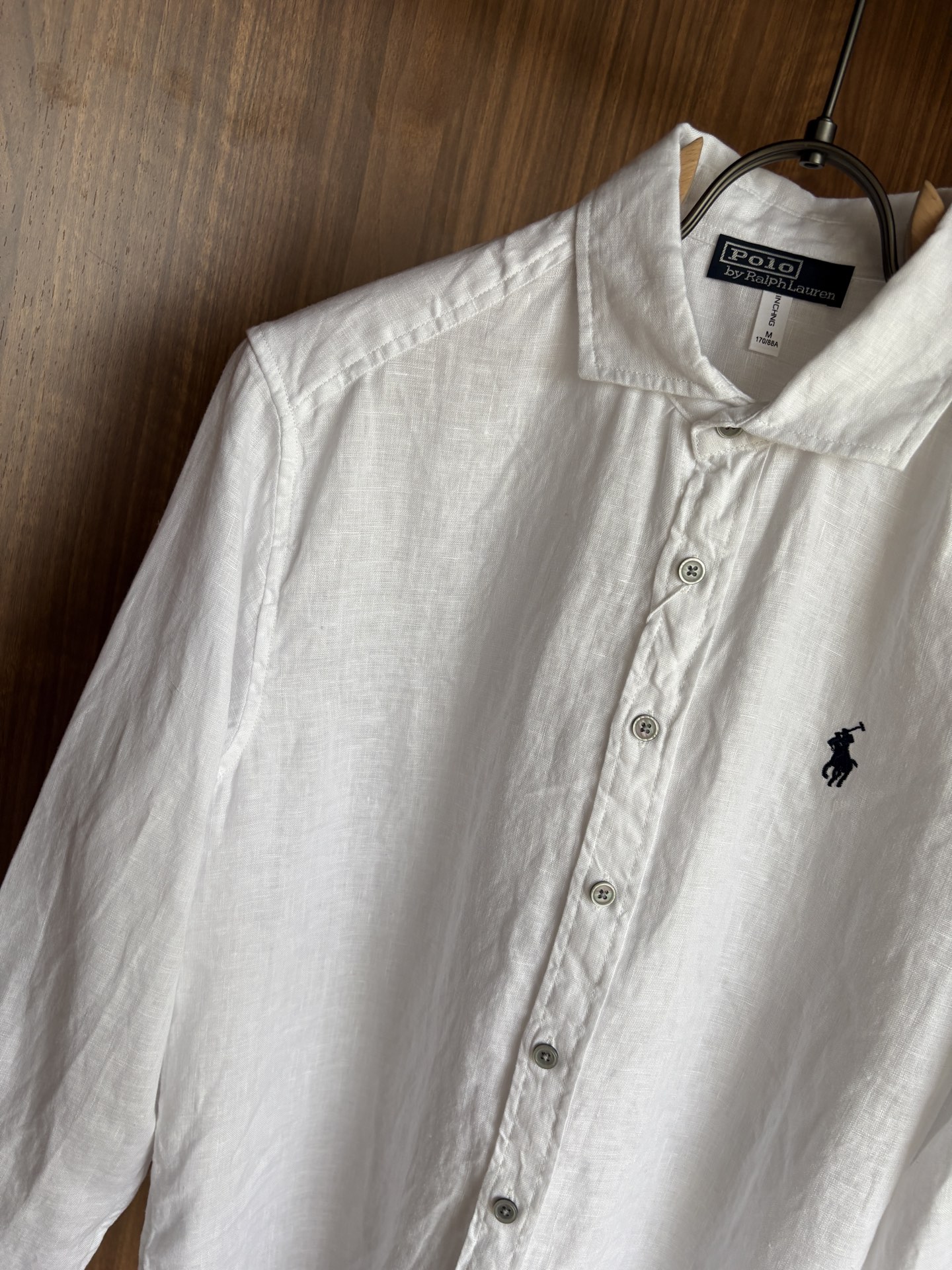 拉夫劳伦2025年夏季新款100%纯亚麻简约百搭休闲衬衣，面料舒适透气&时尚百搭颜色：白色、原麻色、卡其