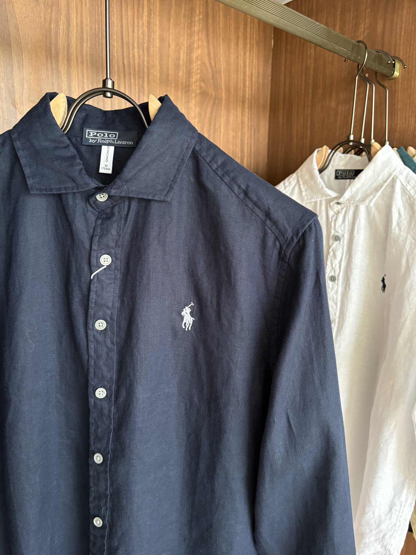 拉夫劳伦2025年夏季新款100%纯亚麻简约百搭休闲衬衣，面料舒适透气&时尚百搭颜色：白色、原麻色、卡其