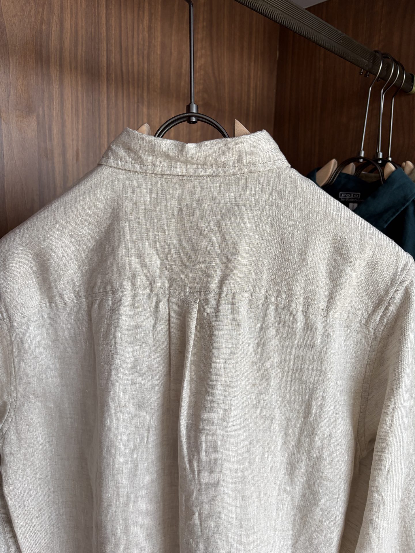 拉夫劳伦2025年夏季新款100%纯亚麻简约百搭休闲衬衣，面料舒适透气&时尚百搭颜色：白色、原麻色、卡其