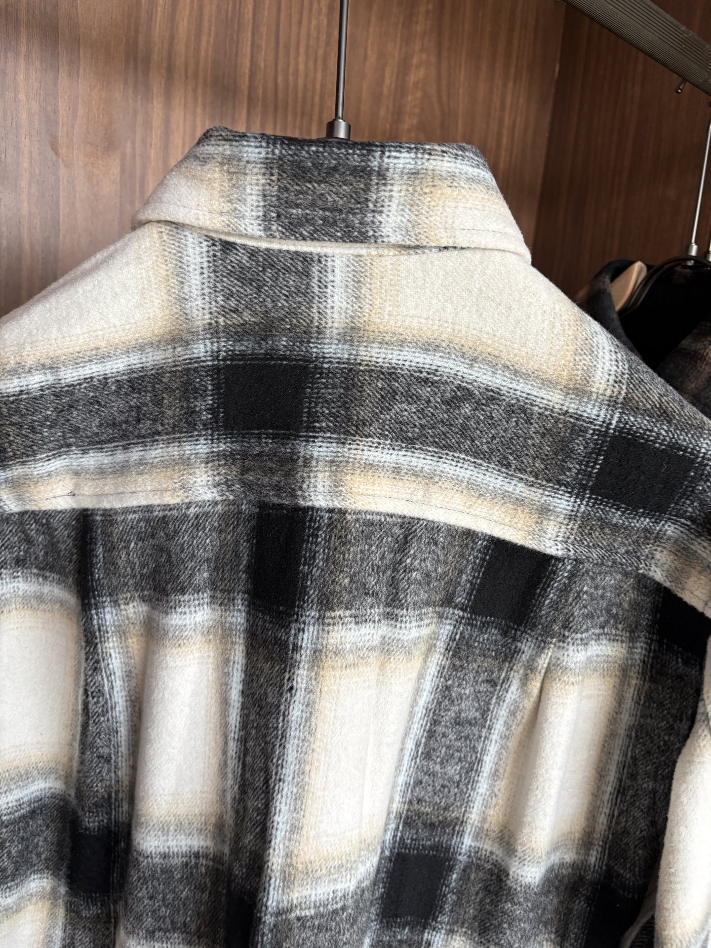 L最新2025年秋季新款100%棉简约百搭休闲格子长袖衬衣外套，面料舒适透气&时尚百搭尺码：M-4xL