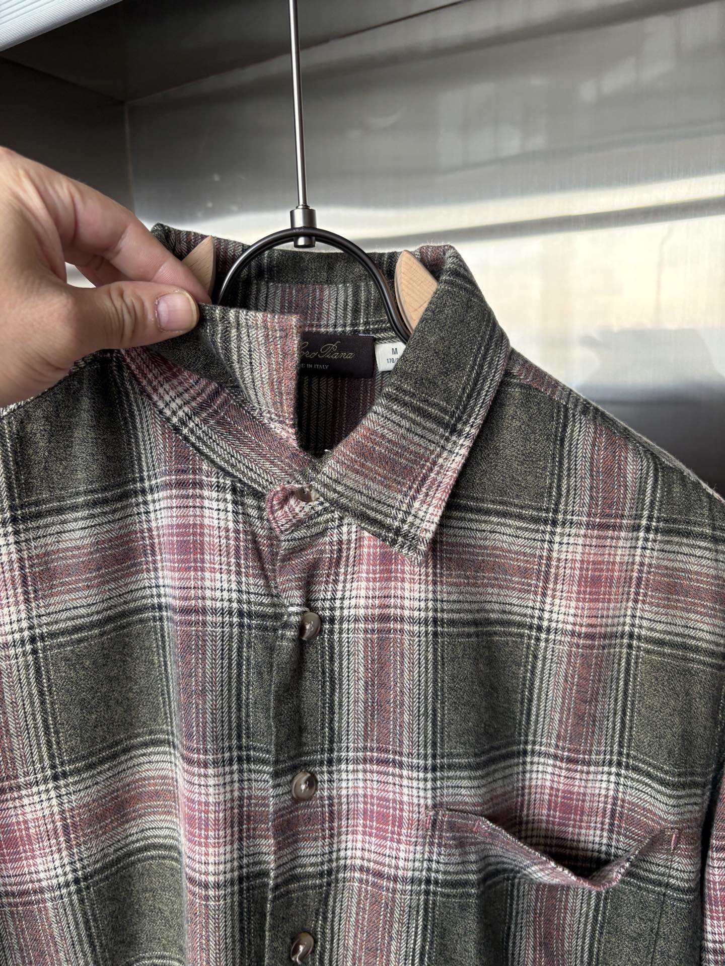 L最新2025年秋季新款100%棉简约百搭休闲格子长袖衬衣外套，面料舒适透气&时尚百搭尺码：M-4xL