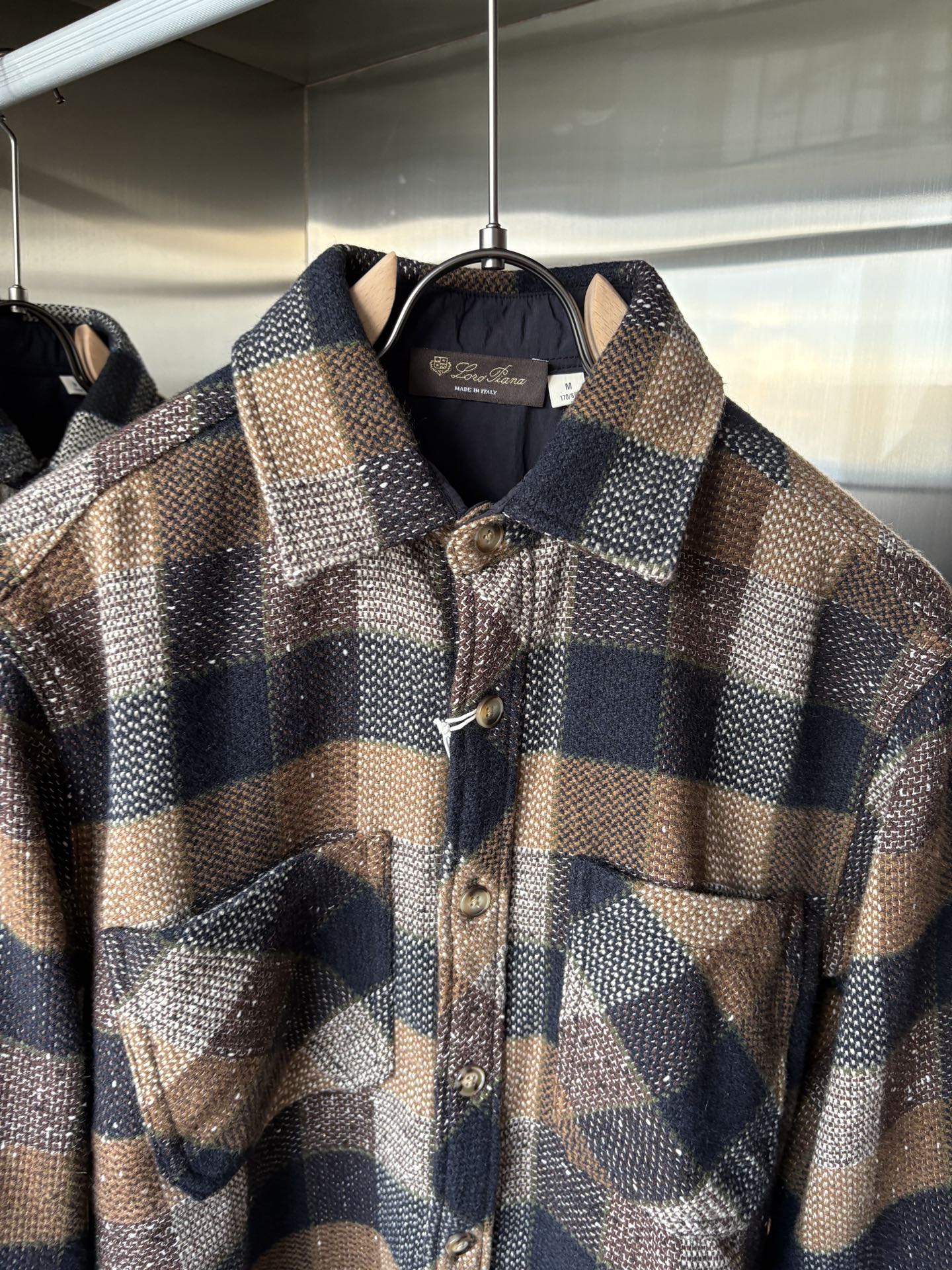 L最新2025年秋季新款100%棉简约百搭休闲格子长袖衬衣外套，面料舒适透气&时尚百搭尺码：M-4xL