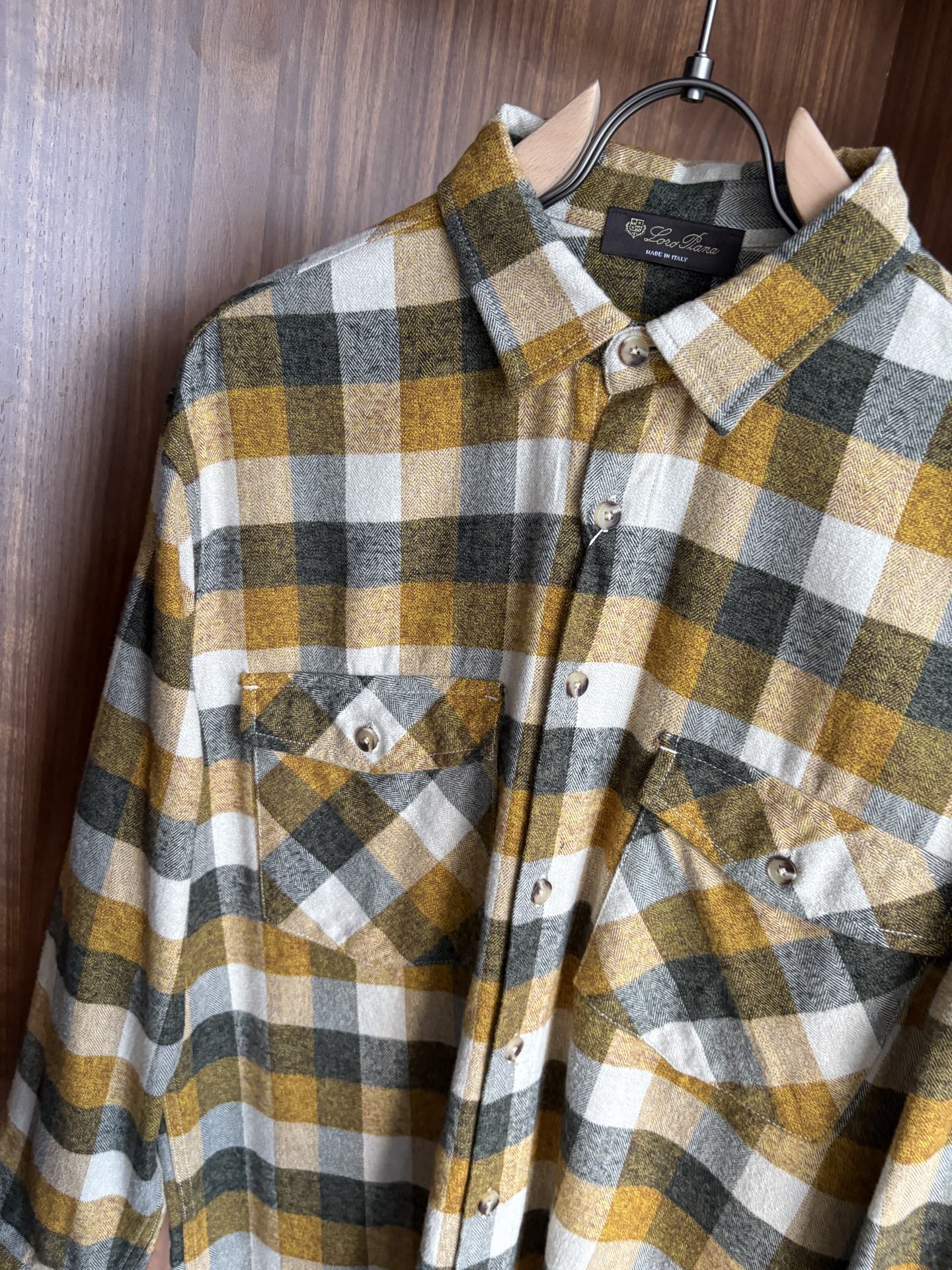 L最新2025年秋季新款100%棉简约百搭休闲格子长袖衬衣外套，面料舒适透气&时尚百搭尺码：M-4xL