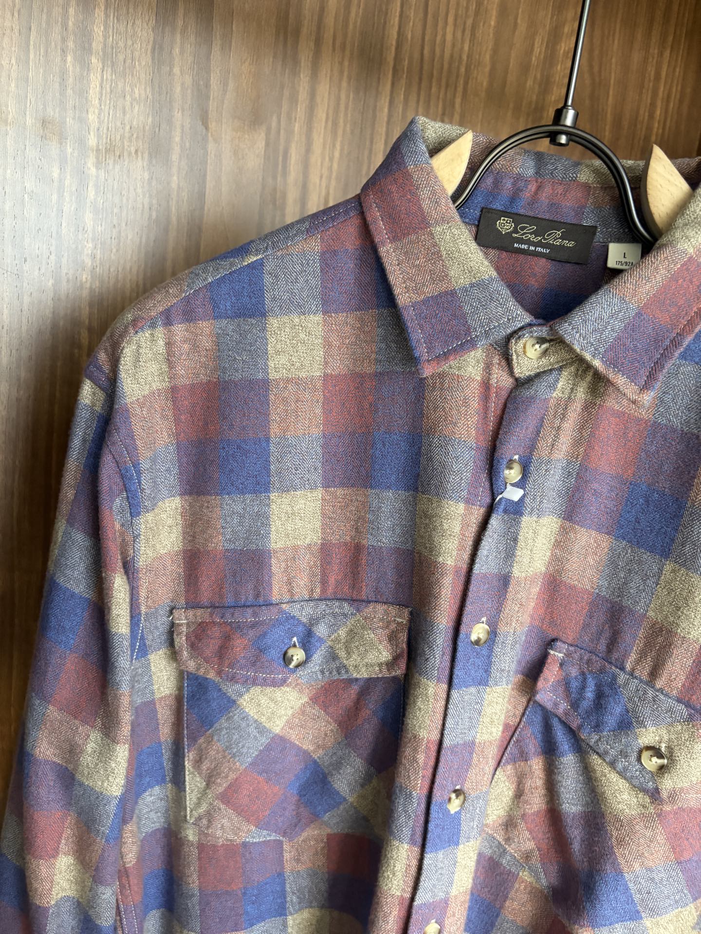 L最新2025年秋季新款100%棉简约百搭休闲格子长袖衬衣外套，面料舒适透气&时尚百搭尺码：M-4xL