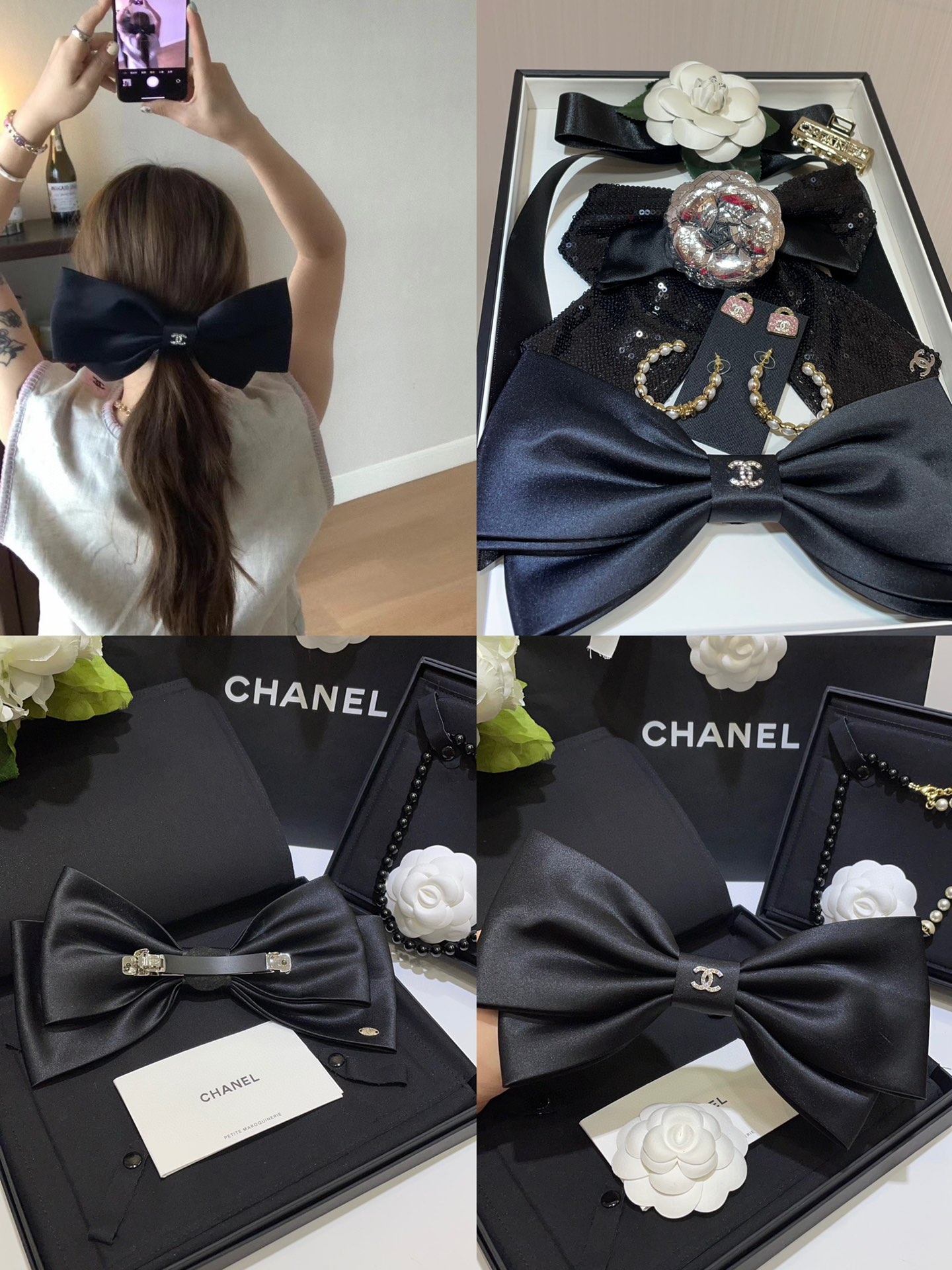 NO:631459,Xiaoxiang bow hairpin ready-made collection, hairpins, Cardia high-end jewelry19860909小香蝴蝶结发夹现货合集,,hairpins,卡迪亚高端饰品,Jewelry