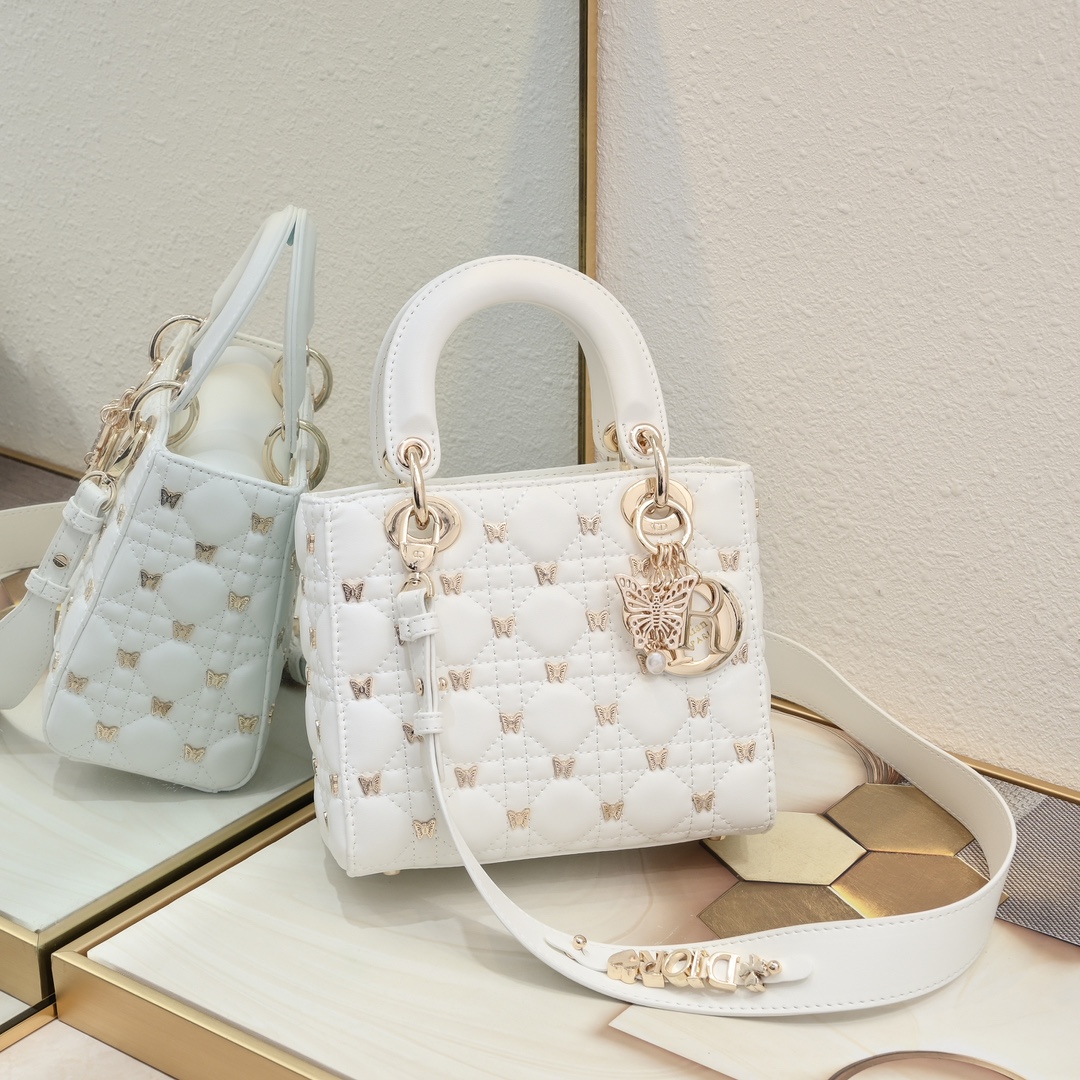 Dior Lady Taschen Handtaschen Umhängetaschen  & Schultertaschen Echtleder
