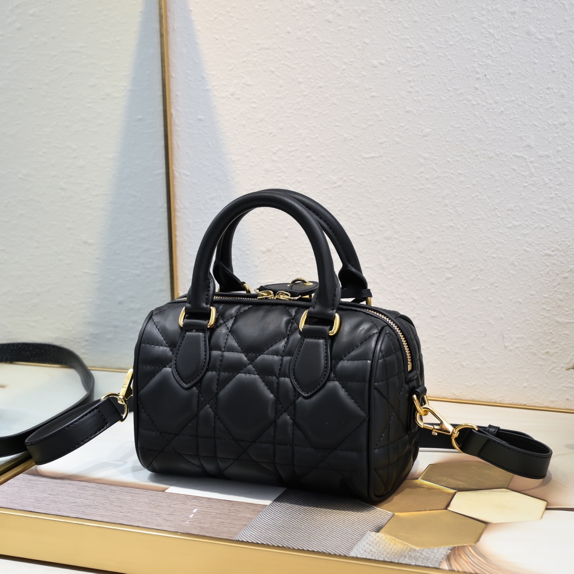 Dior Groove 20 Satchel Bag Black Quilted Leather with Gold-Tone Hardware 4 i1723352605 5963 2