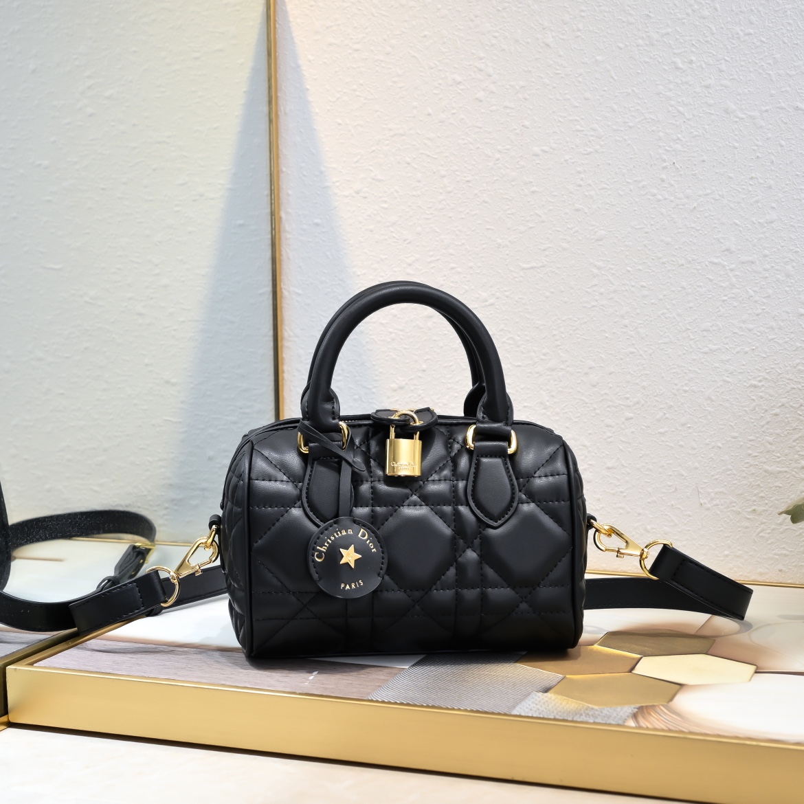 Dior Groove 20 Satchel Bag Black Quilted Leather with Gold-Tone Hardware 2 i1723352605 7629 5