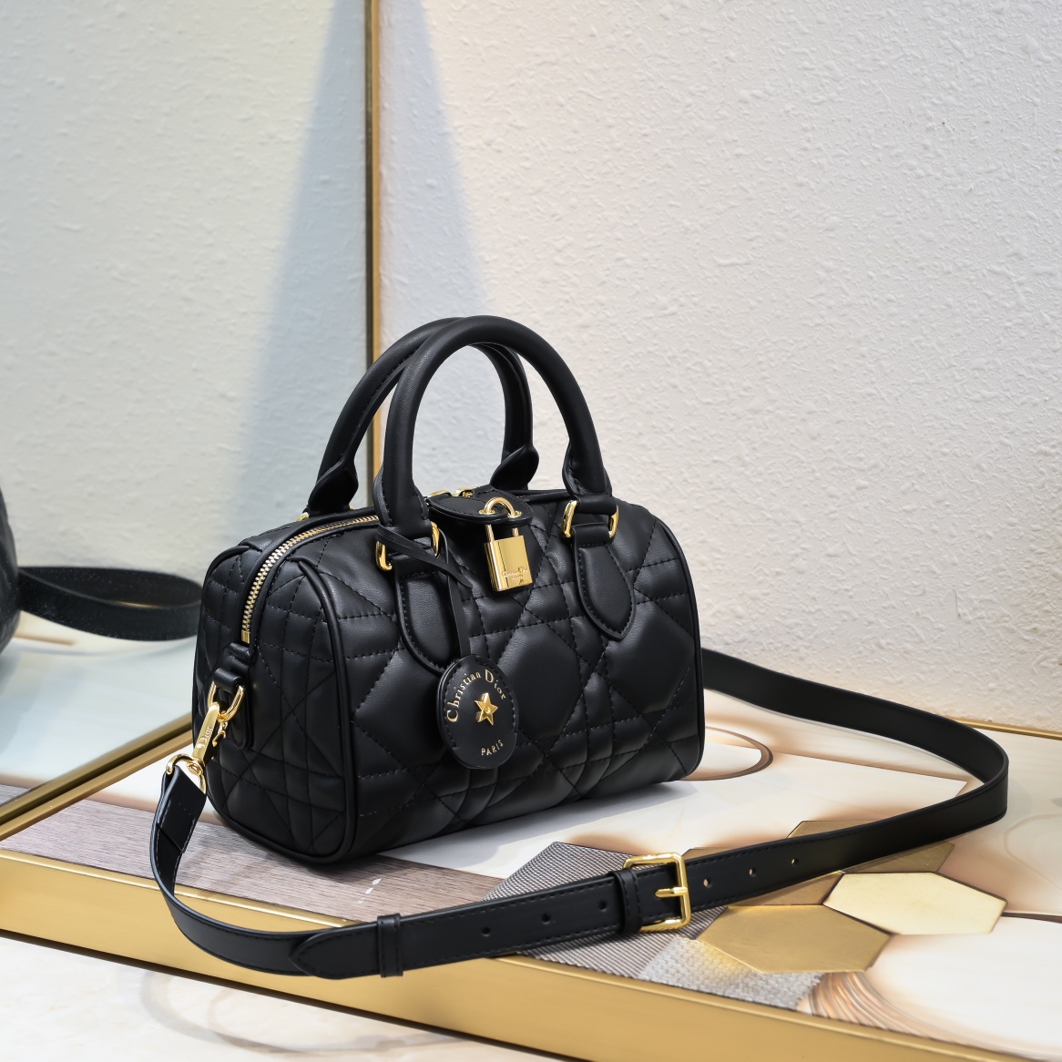 Dior Groove 20 Satchel Bag Black Quilted Leather with Gold-Tone Hardware 3 i1723352605 7656 7