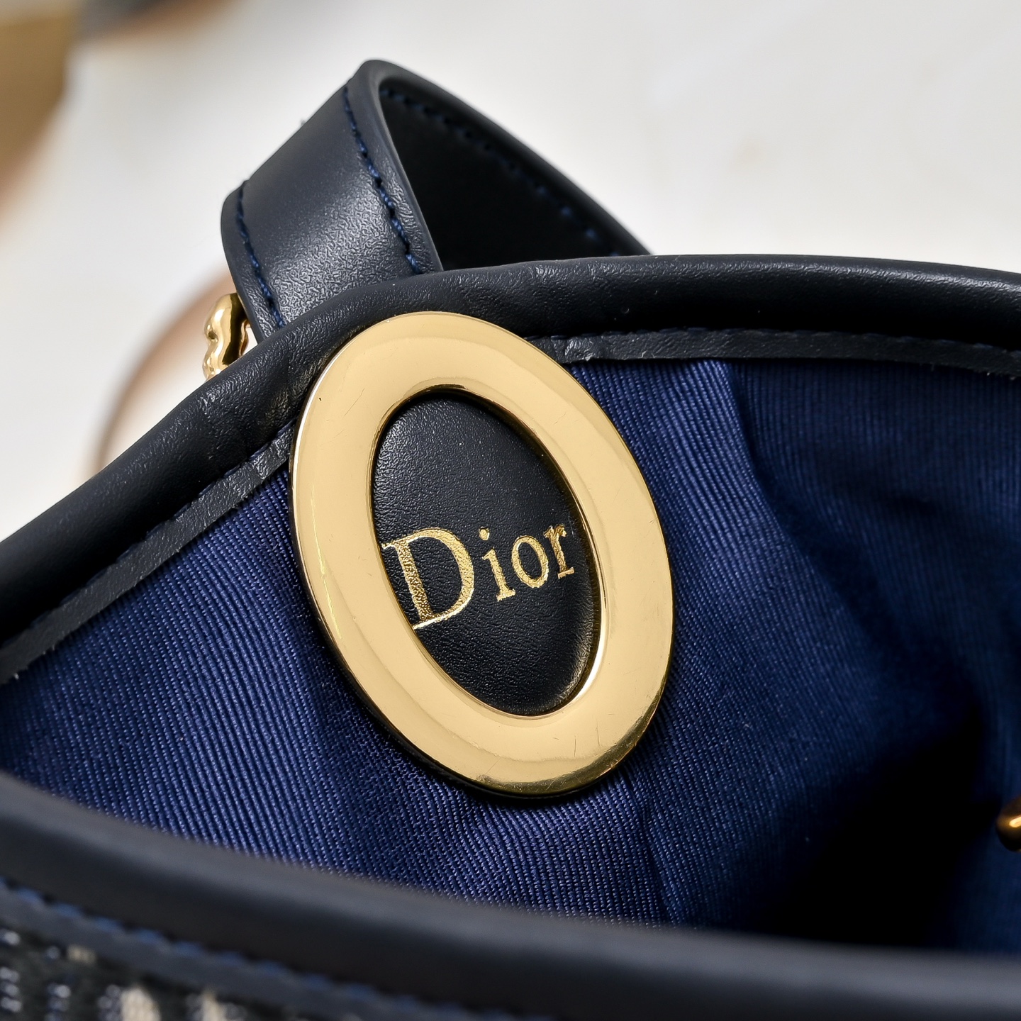 小号  迪奥Dior牛皮水桶包小号，Dior Médaillon 水桶包_ 这款 Dior Médaillon 水桶包呈