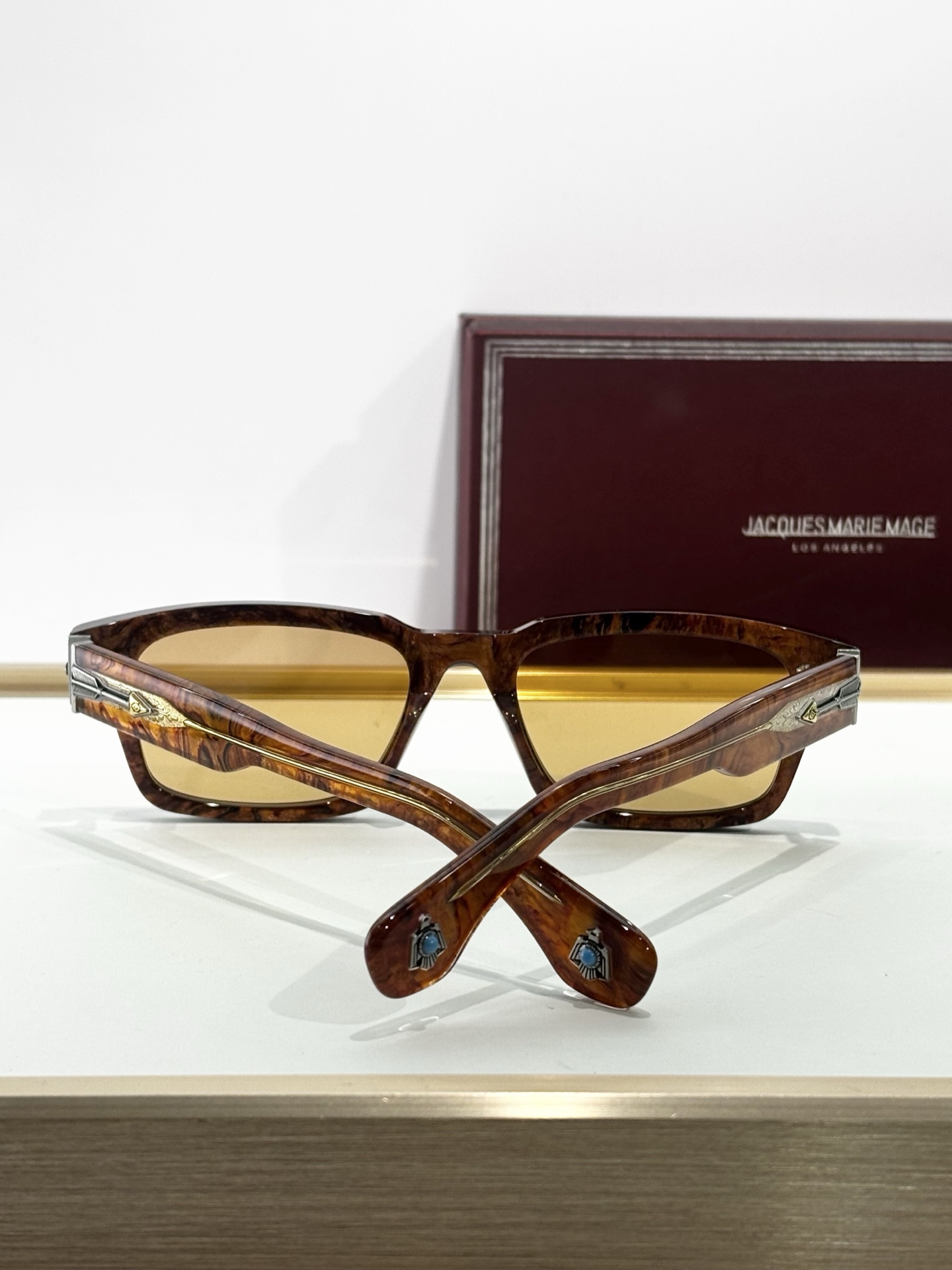 JACQUES MARIE MAGE绿松石系列 8.0厚料定制原版复刻 日本手工眼镜 镜框採用厚金属打造