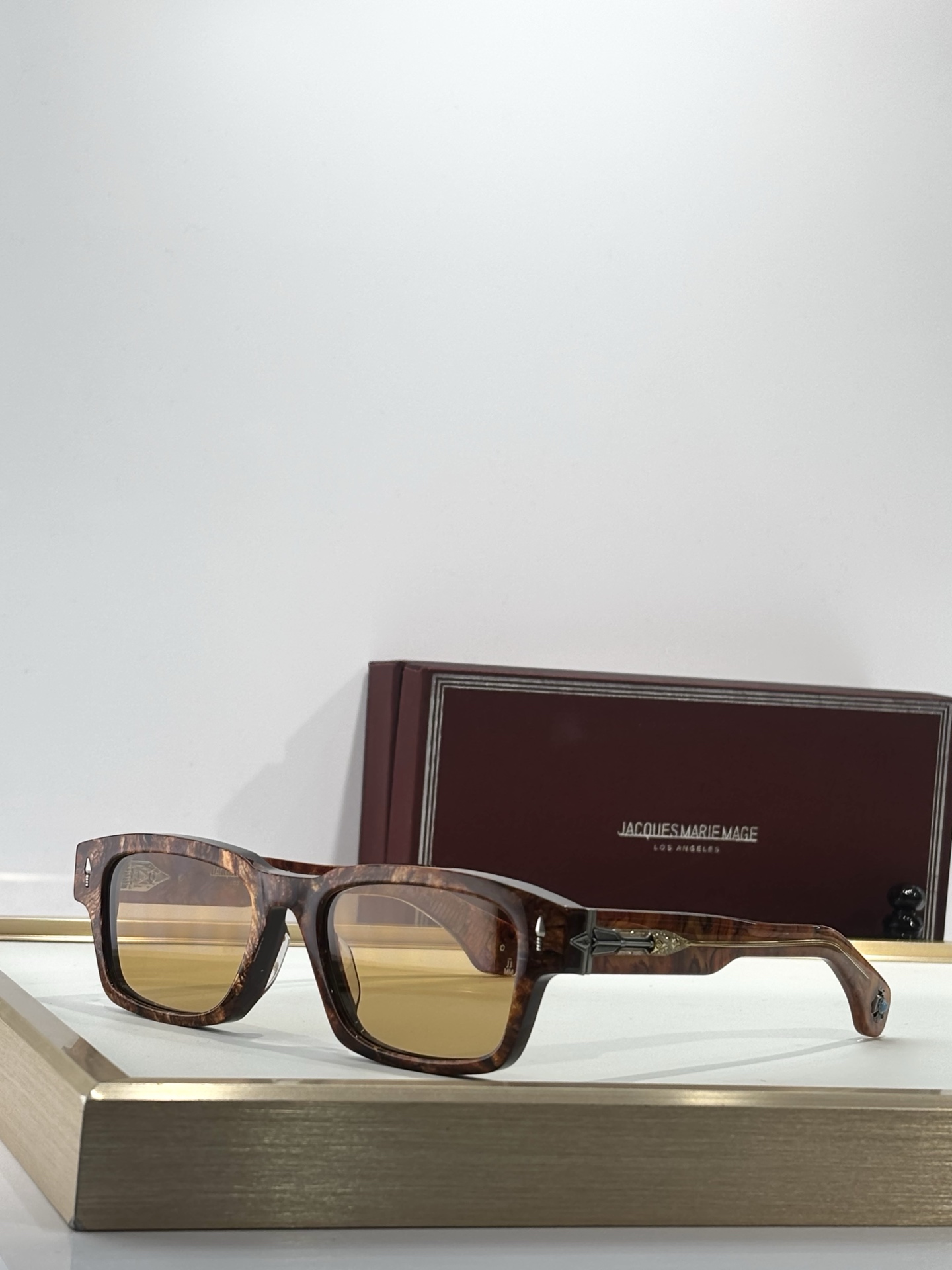 JACQUES MARIE MAGE绿松石系列 8.0厚料定制原版复刻 日本手工眼镜 镜框採用厚金属打造