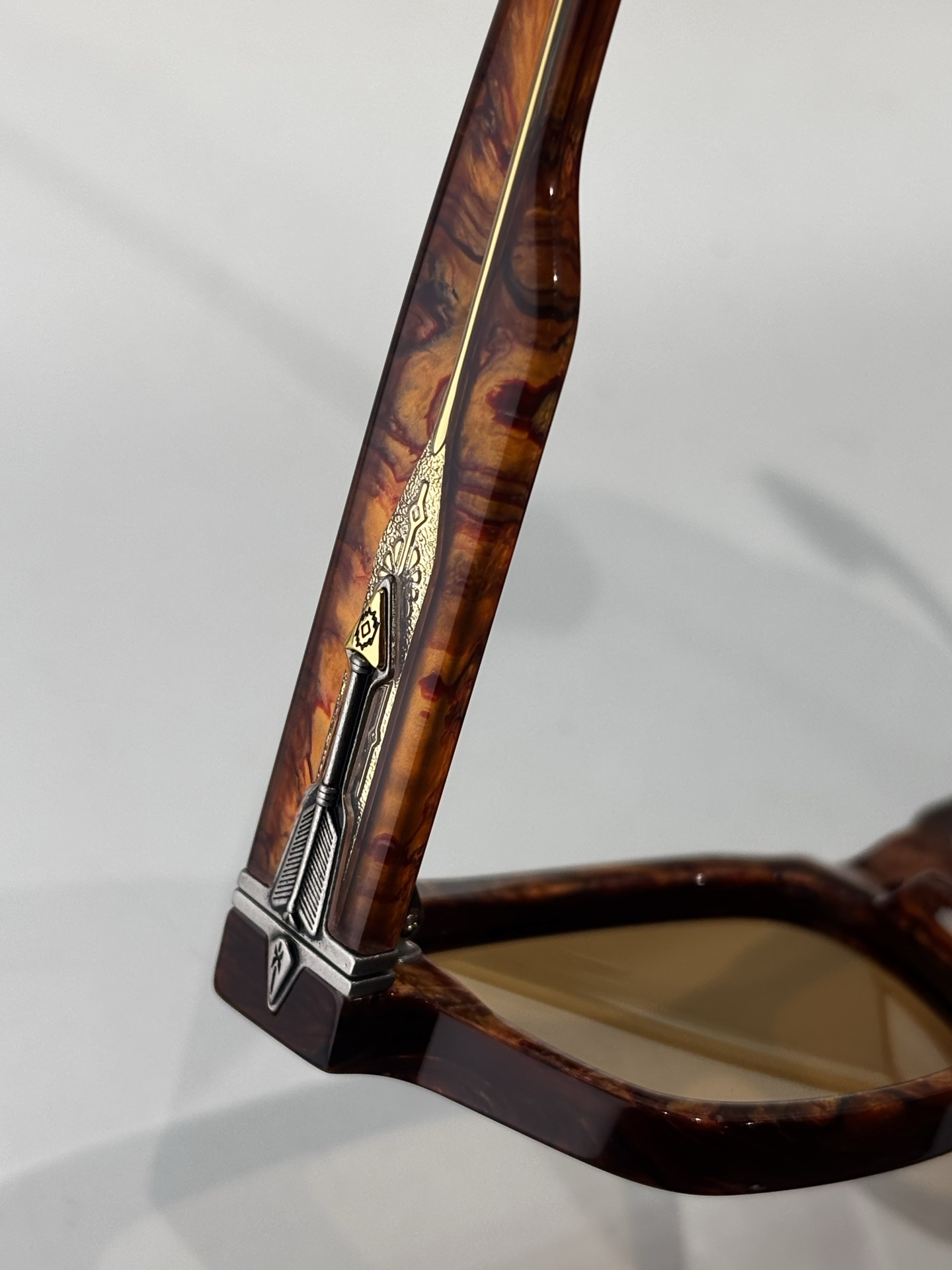 JACQUES MARIE MAGE绿松石系列 8.0厚料定制原版复刻 日本手工眼镜 镜框採用厚金属打造