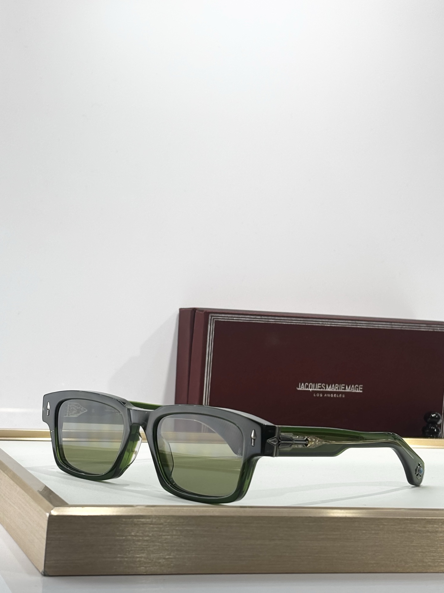 JACQUES MARIE MAGE绿松石系列 8.0厚料定制原版复刻 日本手工眼镜 镜框採用厚金属打造