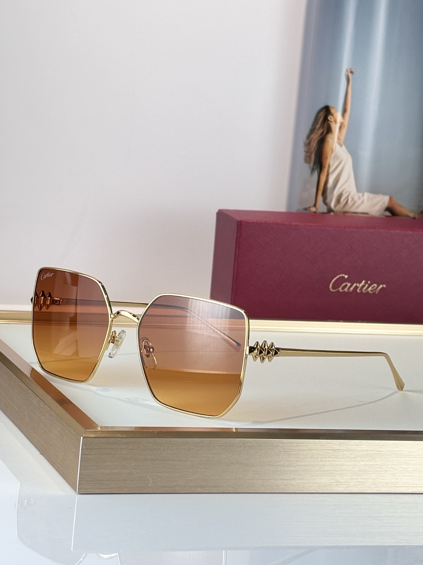 Cartie*Mod:CT0645SSize:56-17-145铆钉 高级镀金