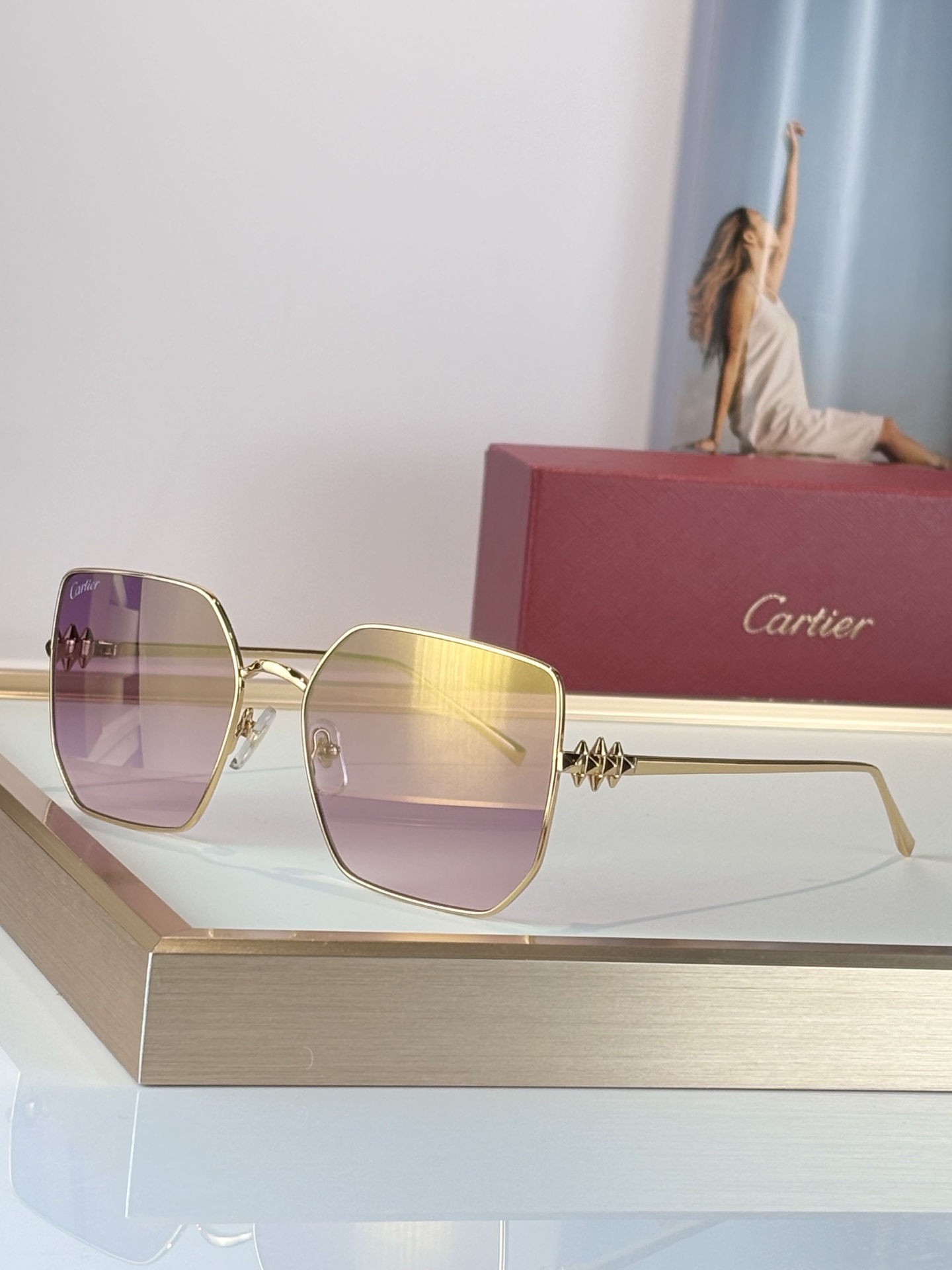 Cartie*Mod:CT0645SSize:56-17-145铆钉 高级镀金