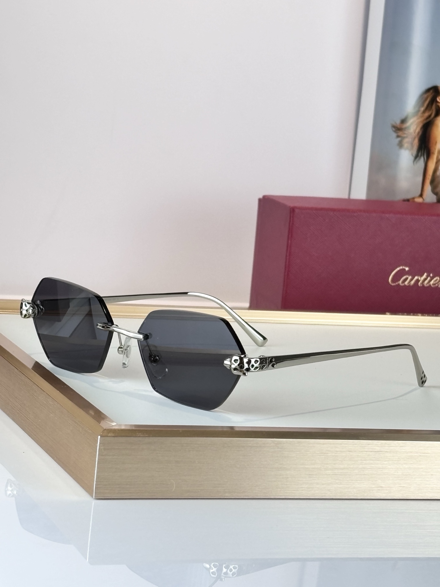 加厚尼龙镜片 镜片硬度杠杠Cartie*Mod:CT0636SSize:56-17-145高级镀金