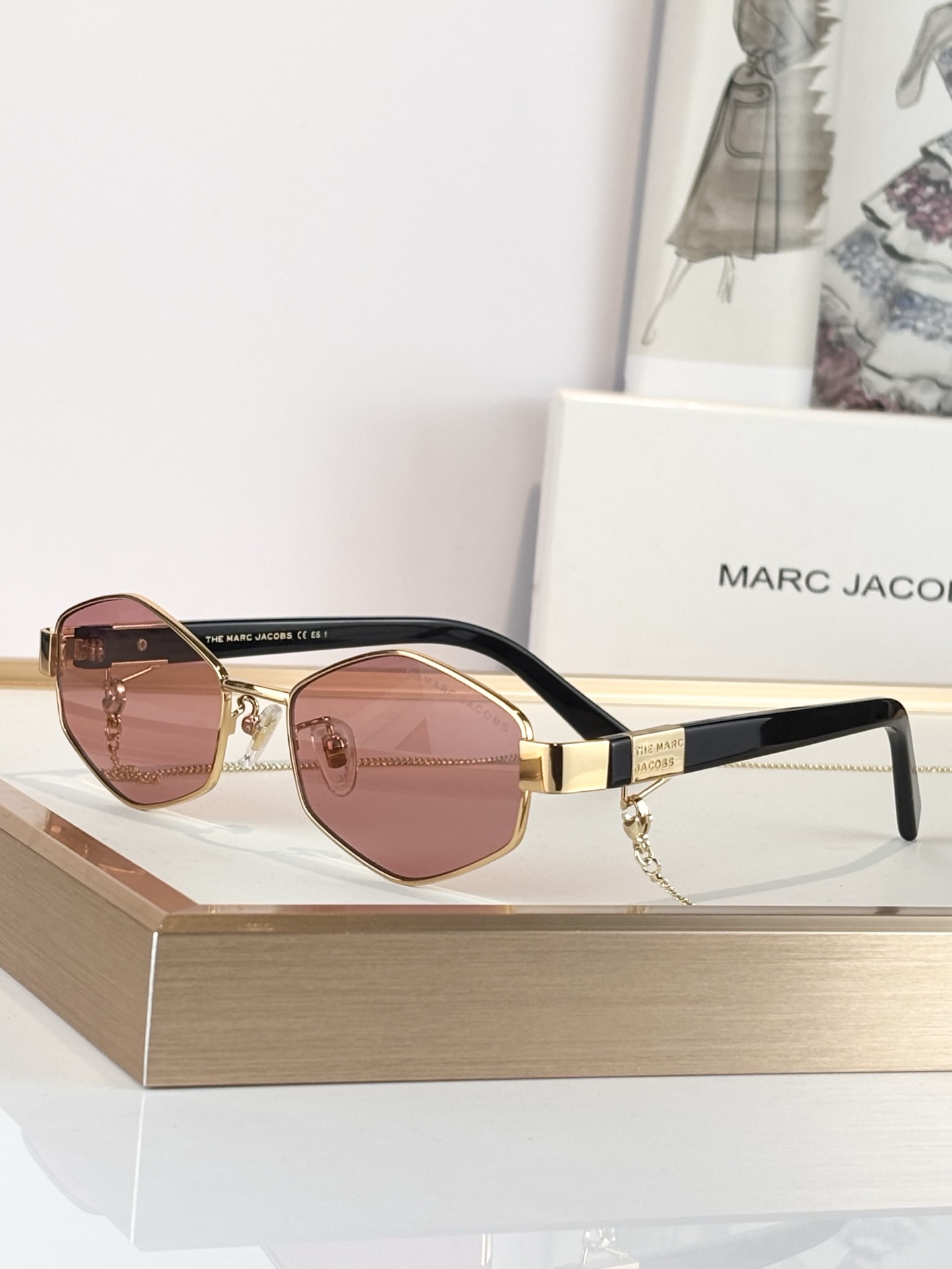 Marc jacobs Mod:MARC 496/sSize:55-17-140链条⛓️