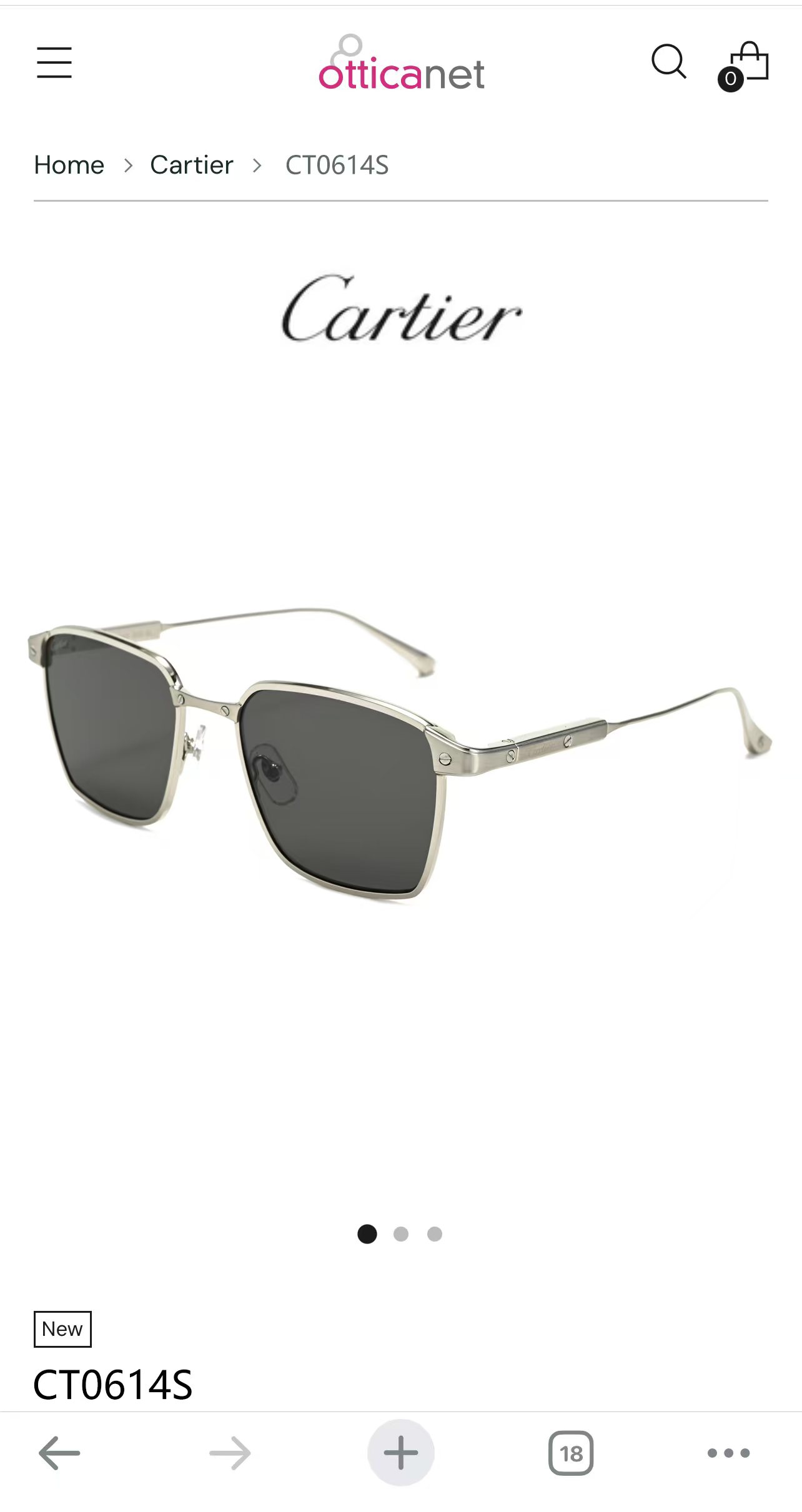 CartierMOD：CT0614OSize：54口19 145